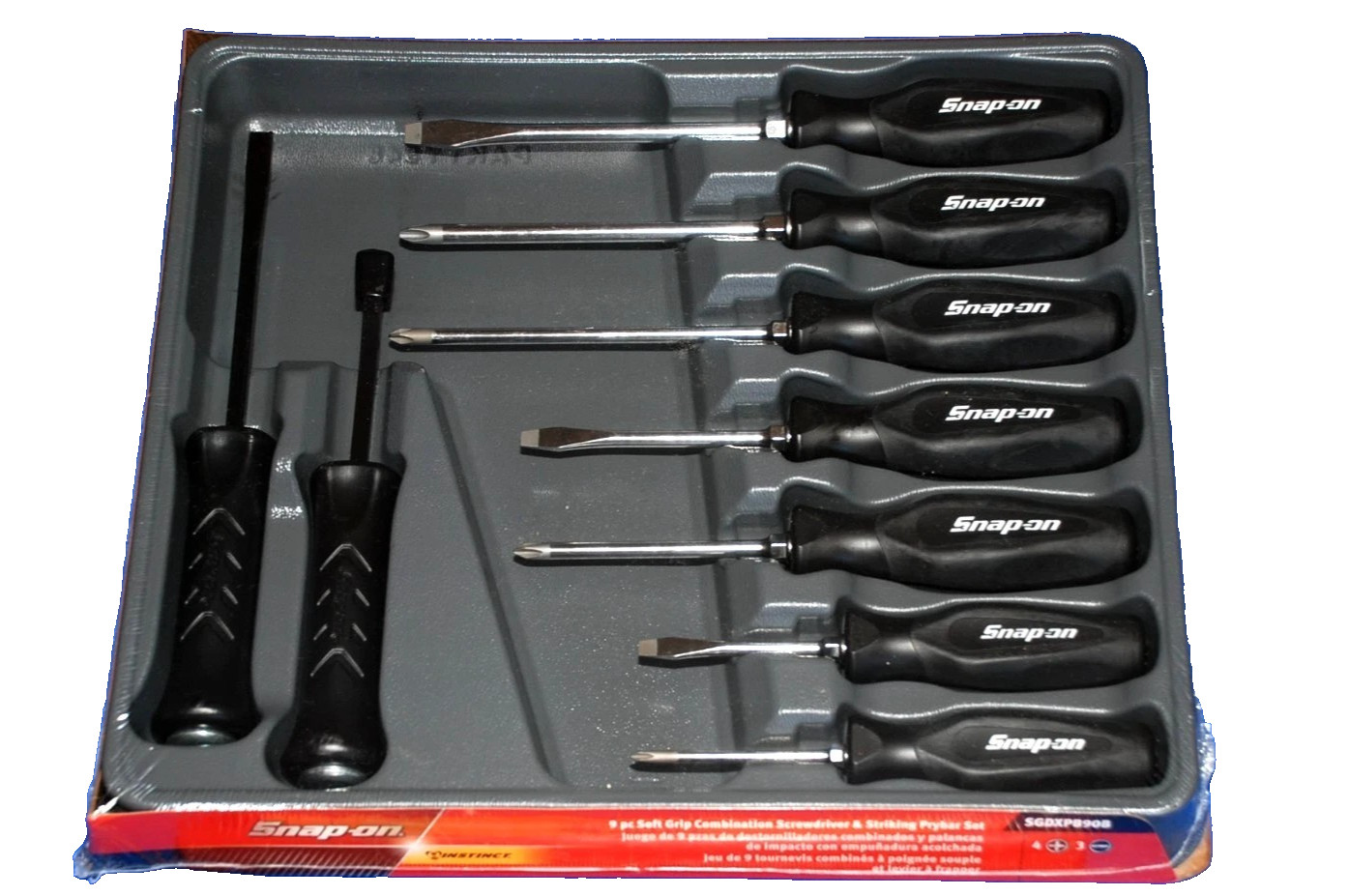 New Snap-on™ 9pc Black Screwdriver Striking Prybar & Chisel Set SGDXPB90B New Snap-on™ 9pc Black Screwdriver Striking Prybar & Chisel Set SGDXPB90B
