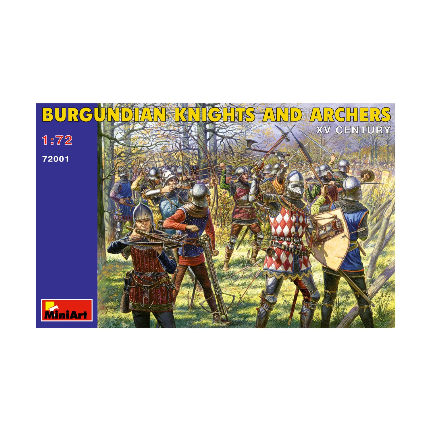 MiniArt Historical Mini 1/72  XVth Century Burgundian Knights and Arche VG+/NM