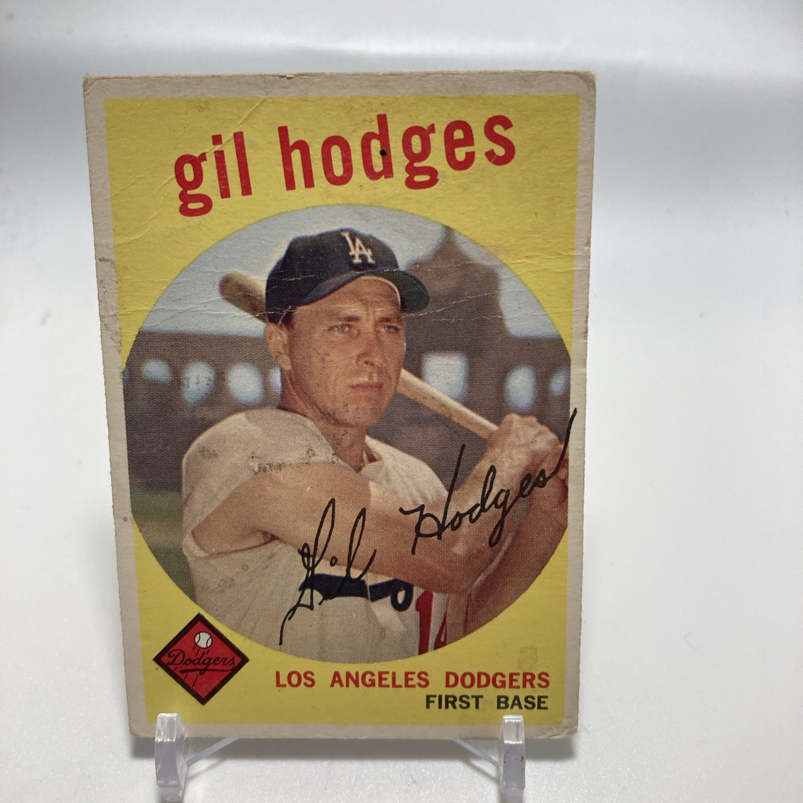 Gil Hodges 1959 Topps Baseball Card #270 Condition Gil Hodges 1959 Topps Baseball Card #270 Condition