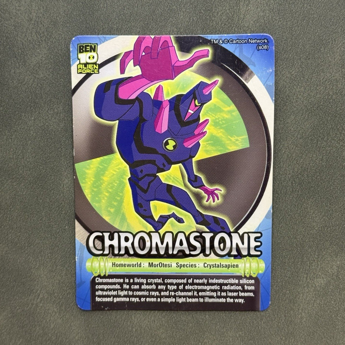 Chromeastone Ben 10 Alien Force Trading Card Rare Cartoon Network Chromeastone Ben 10 Alien Force Trading Card Rare Cartoon Network