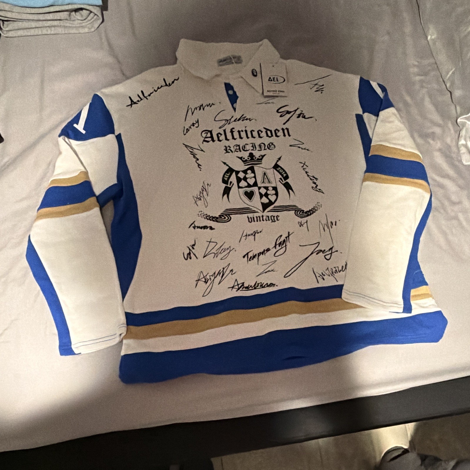 Attireden Racing Multi-Player Signed Vintage Soccer Jersey Original Attireden Racing Multi-Player Signed Vintage Soccer Jersey Original