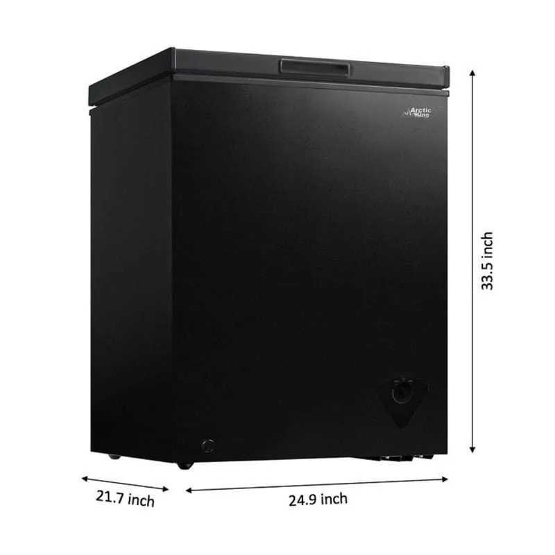 Arctic King Black Chest Freezer 1-5 ft³ Manual Defrost Basket ARC050S0AR Arctic King Black Chest Freezer 1-5 ft³ Manual Defrost Basket ARC050S0AR