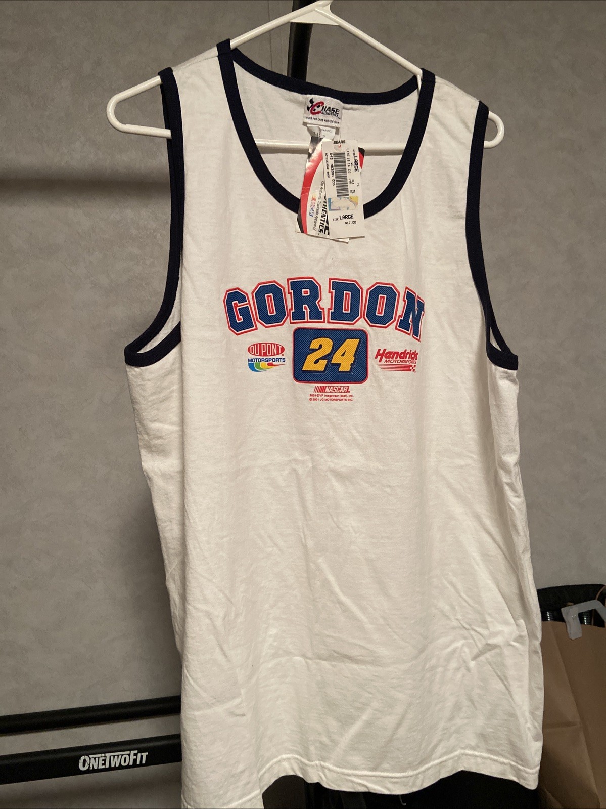 New With Tags Vintage Chase JEFF GORDON Dupont 2001 Tank Top Large L Shirt 24 New With Tags Vintage Chase JEFF GORDON Dupont 2001 Tank Top Large L Shirt 24