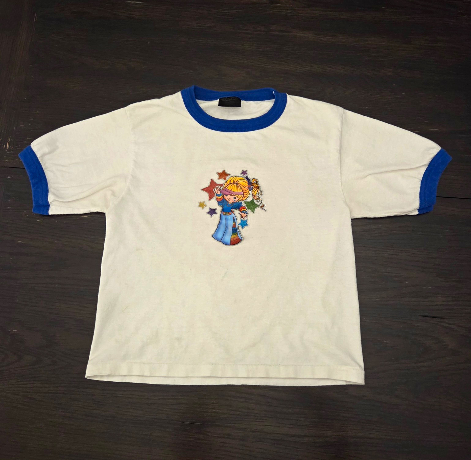 Original vintage Rainbow Brite ring Tshirt 80s