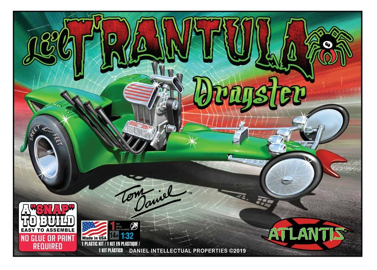 Atlantis 1/32 Tom Daniel Snap Li\'l T\'rantula Plastic Model Kit M6651