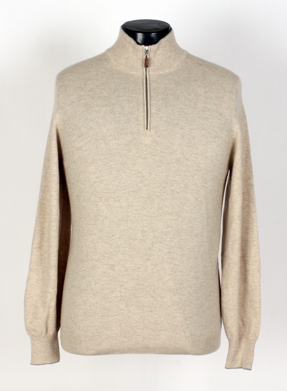 Brunello Cucinelli Cashmere 1/2 Zip Sweater - Beige - M - $1350 Retail Brunello Cucinelli Cashmere 1/2 Zip Sweater - Beige - M - $1350 Retail