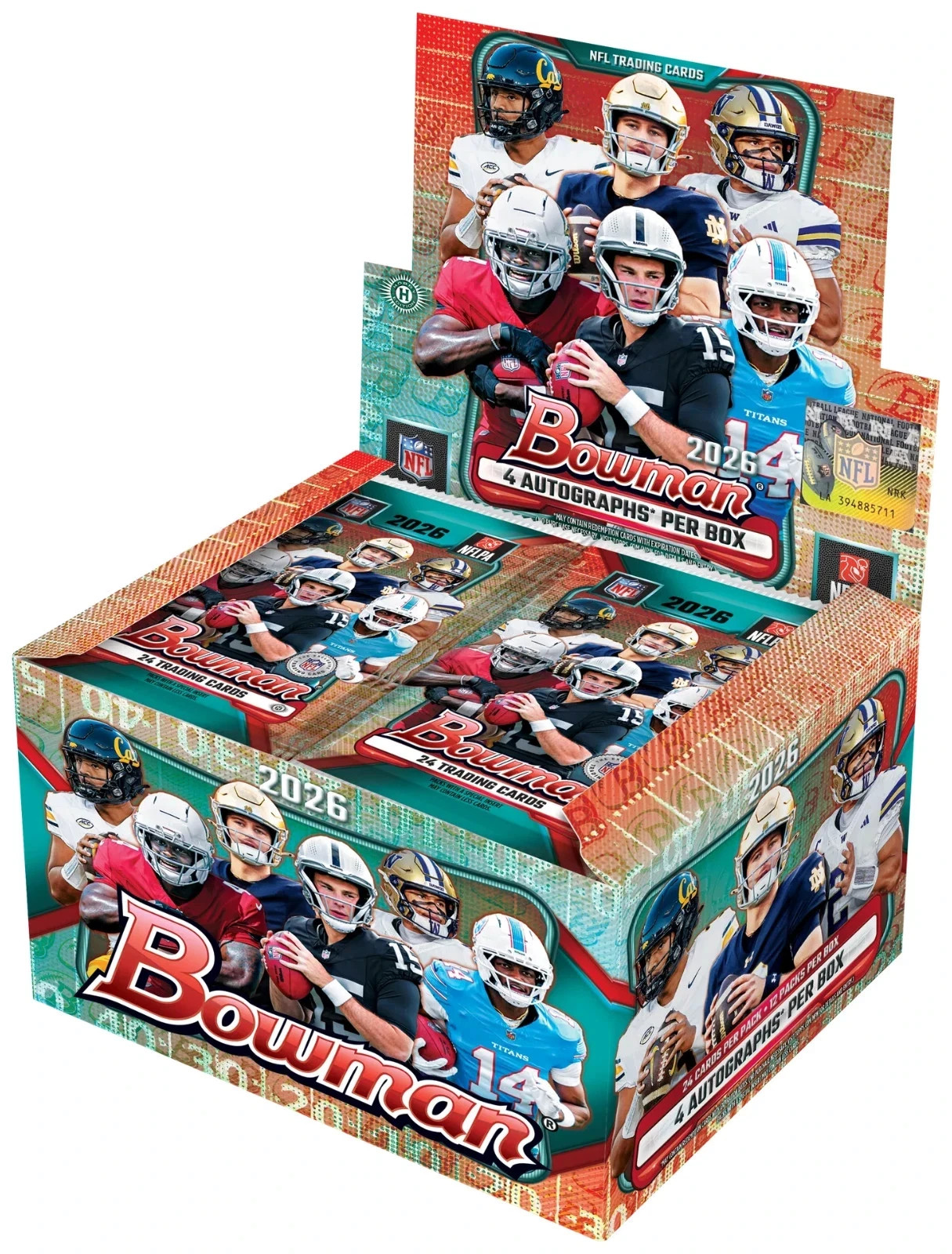 PYT #1482 - 4x 2026 Bowman Football Jumbo Boxes (Half Case) PYT #1482 - 4x 2026 Bowman Football Jumbo Boxes (Half Case)