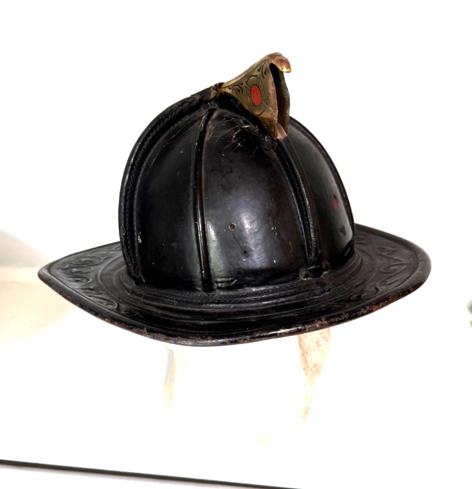 Vintage Named SFFD San Francisco Fire Dept Cairns Leather Fire Helmet Circa 1948 Vintage Named SFFD San Francisco Fire Dept Cairns Leather Fire Helmet Circa 1948