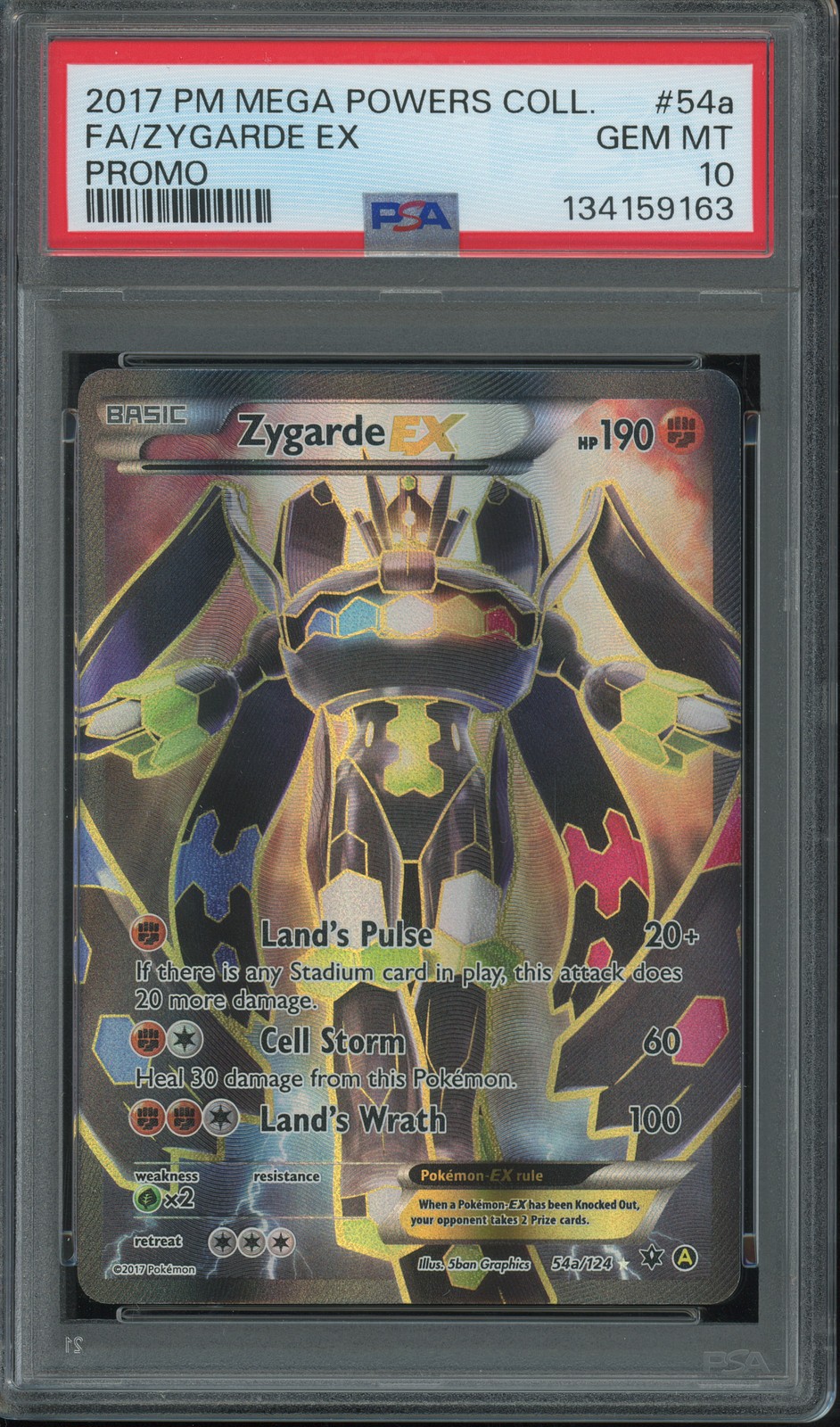 2017 Pokémon Zygarde EX #54a Mega Powers Collection Promo PSA 10 GEM MINT 2017 Pokémon Zygarde EX #54a Mega Powers Collection Promo PSA 10 GEM MINT