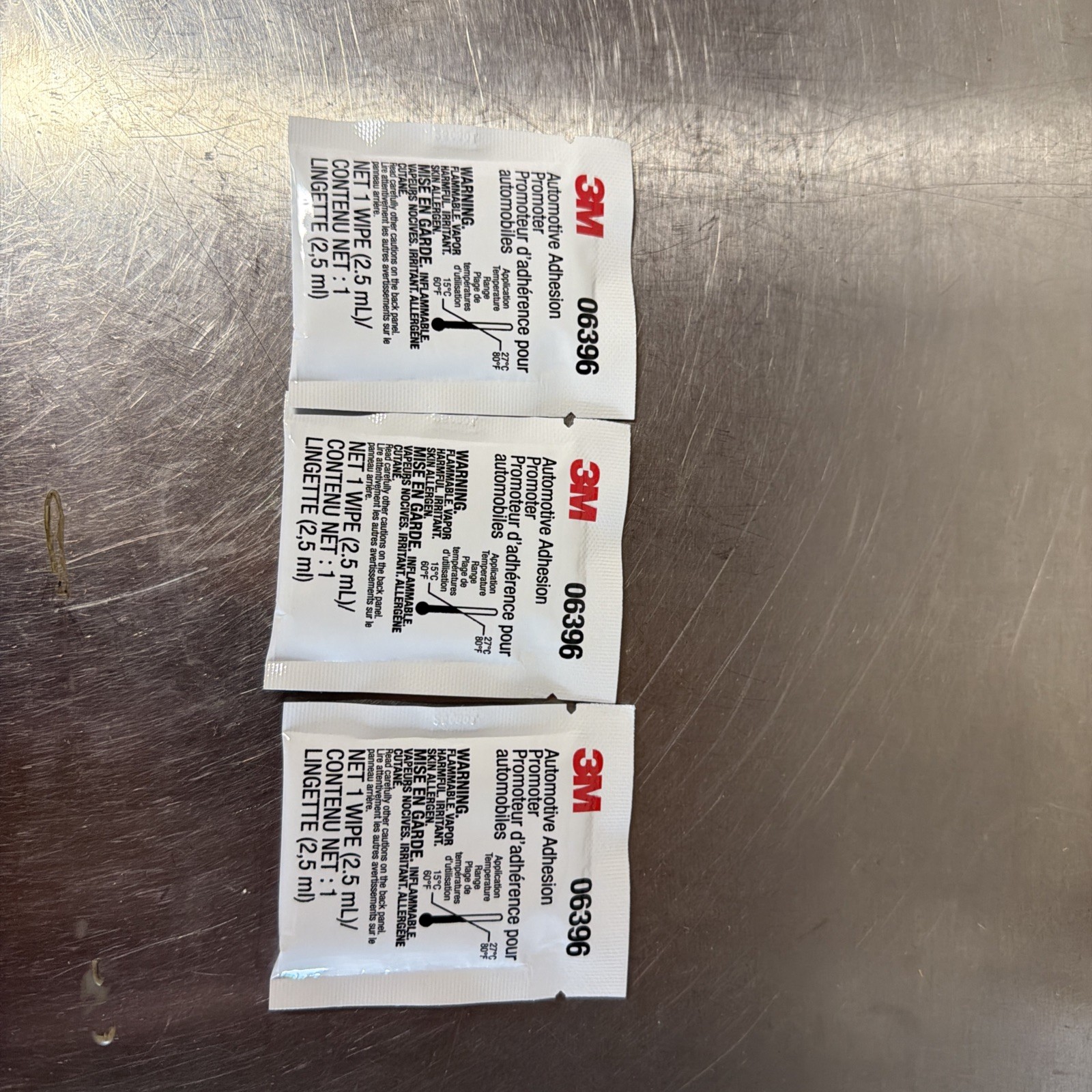 NEW Lot of (3) 3M 06396 Adhesion Promoter, Sponge Applicator, 2.5cc NEW Lot of (3) 3M 06396 Adhesion Promoter, Sponge Applicator, 2.5cc