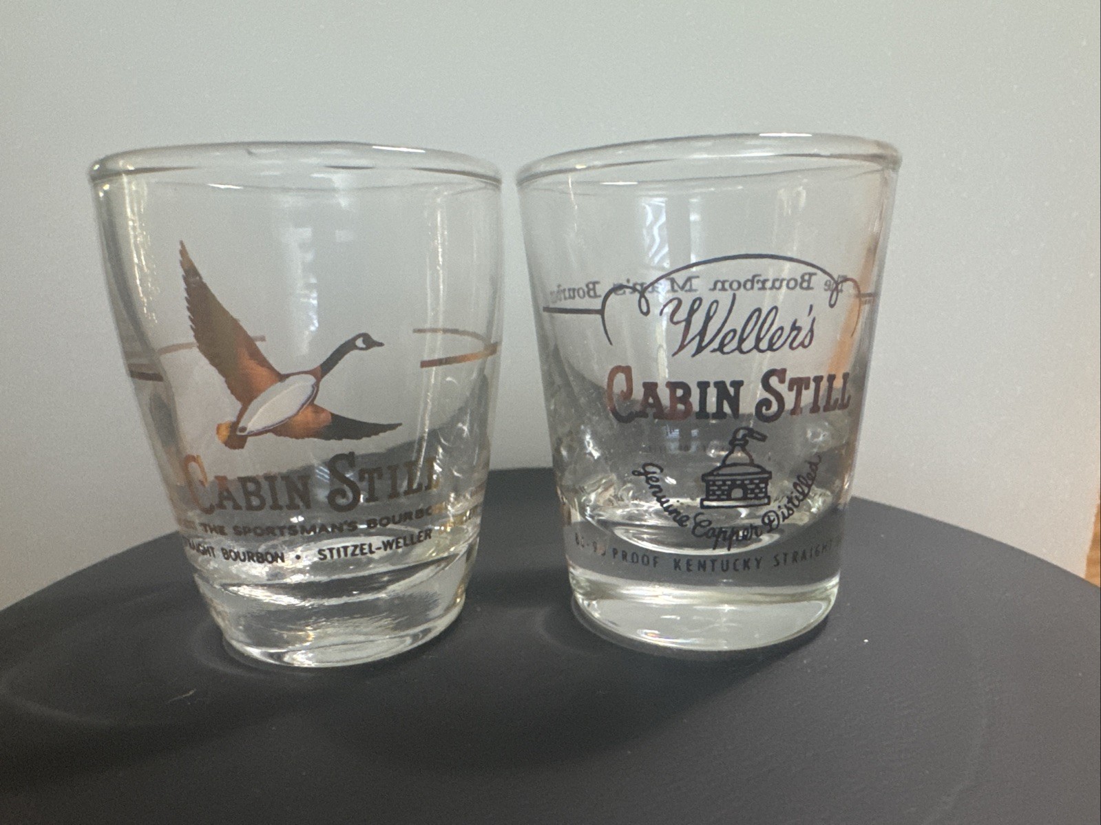 2 - Weller’s Cabin Still Shot Glasses Vintage 2 - Weller’s Cabin Still Shot Glasses Vintage
