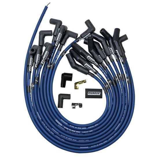 Moroso Ultra 40 Unsleeved Spark Plug Wires SBF 289 302 5.0L HEI (Male Terminals)