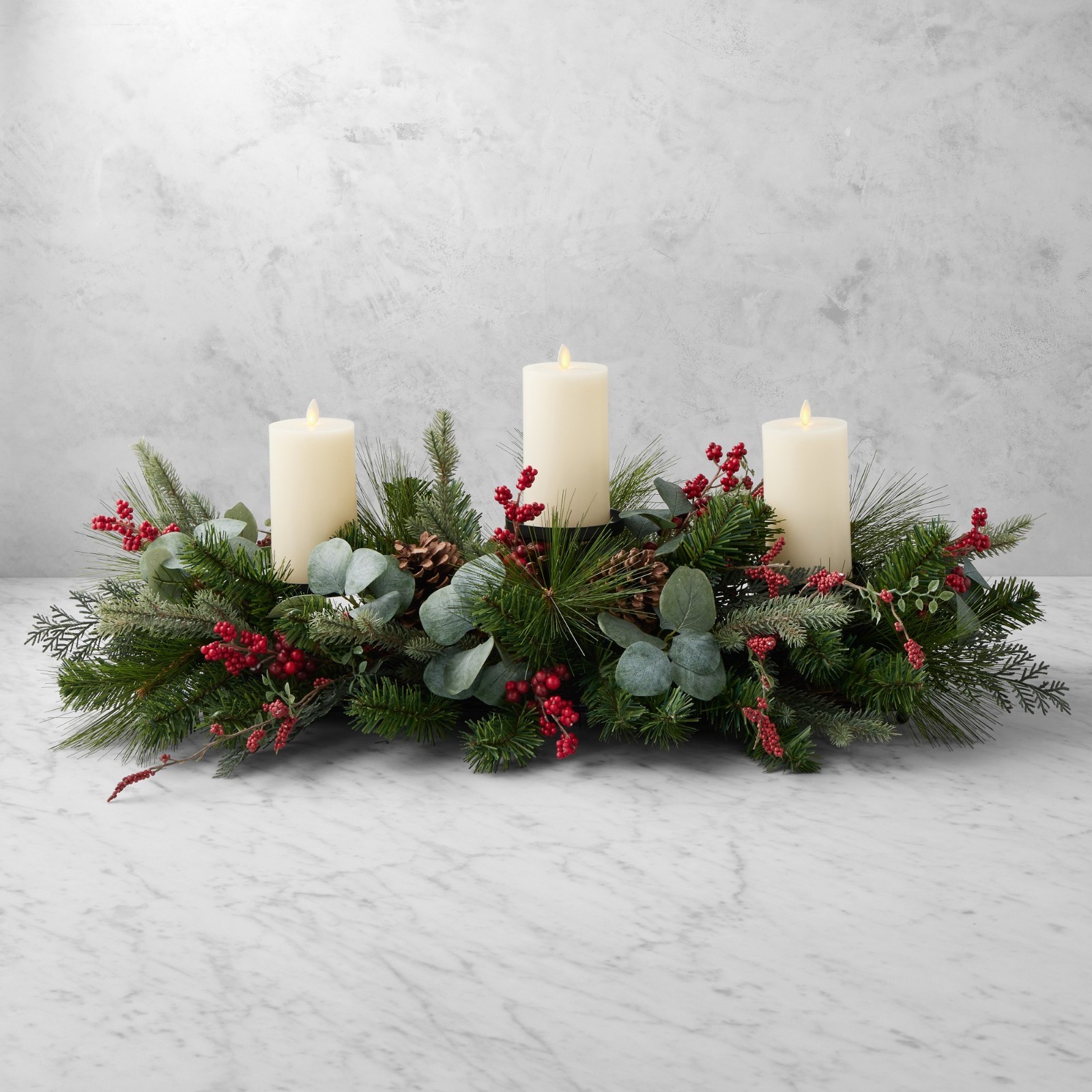 Williams Sonoma \'Tis the Season Faux Centerpiece