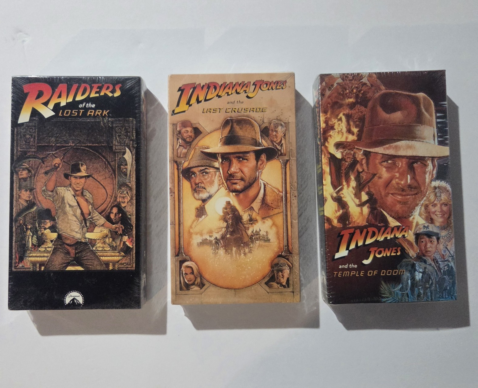 Sealed 1991 McDonald's Indiana Jones VHS Trilogy Raiders Temple Last Crusade  