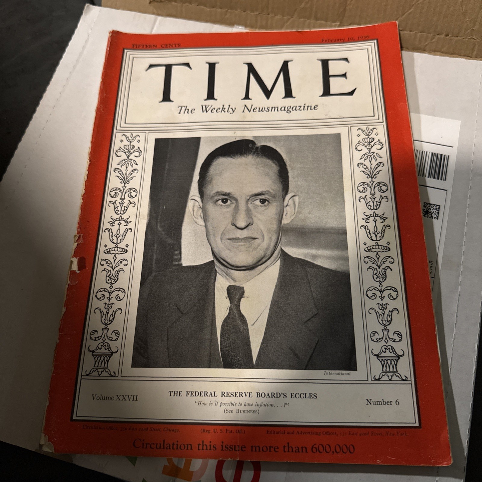 Time Magazine February 10, 1936 Time Magazine February 10, 1936