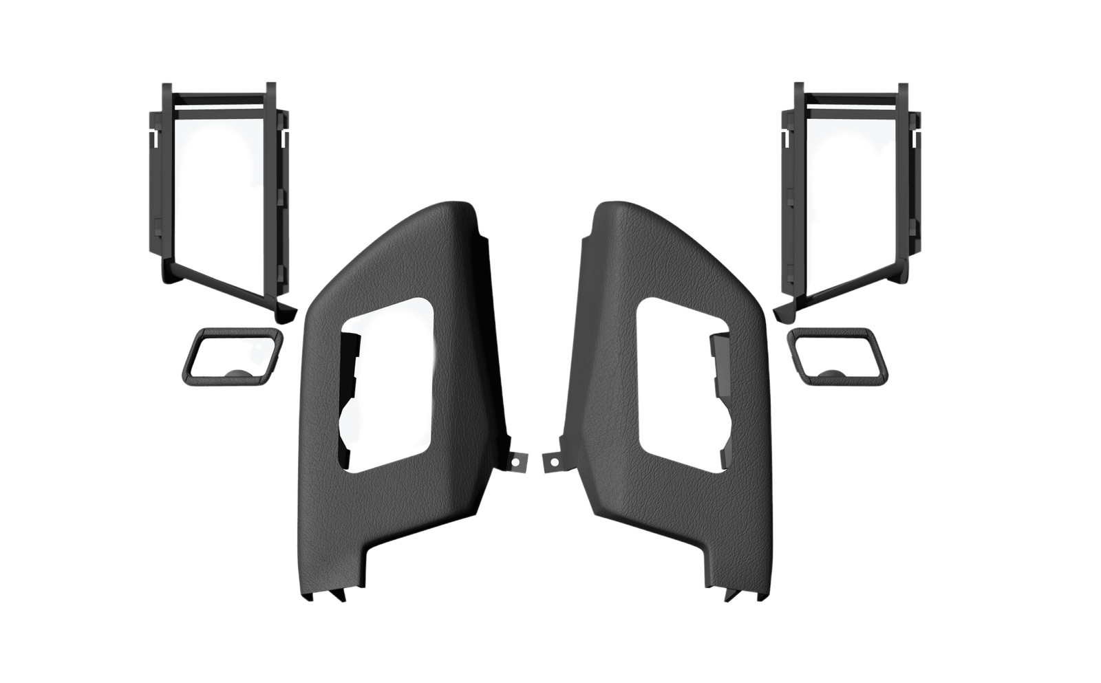Aftermarket Mercedes-Benz Seat Belt Covers - R129 - Set - Top of chair - Gray