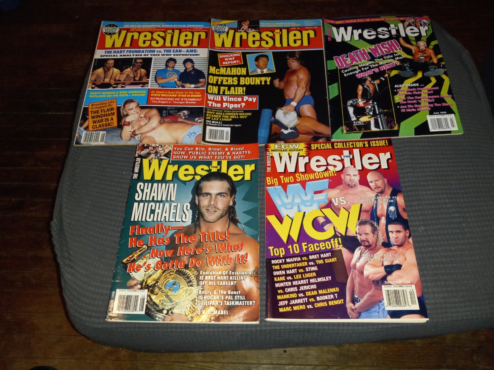 5 The Wrestler Magazines December July 1998 August 1996 February 1992 June 1987 5 The Wrestler Magazines December July 1998 August 1996 February 1992 June 1987