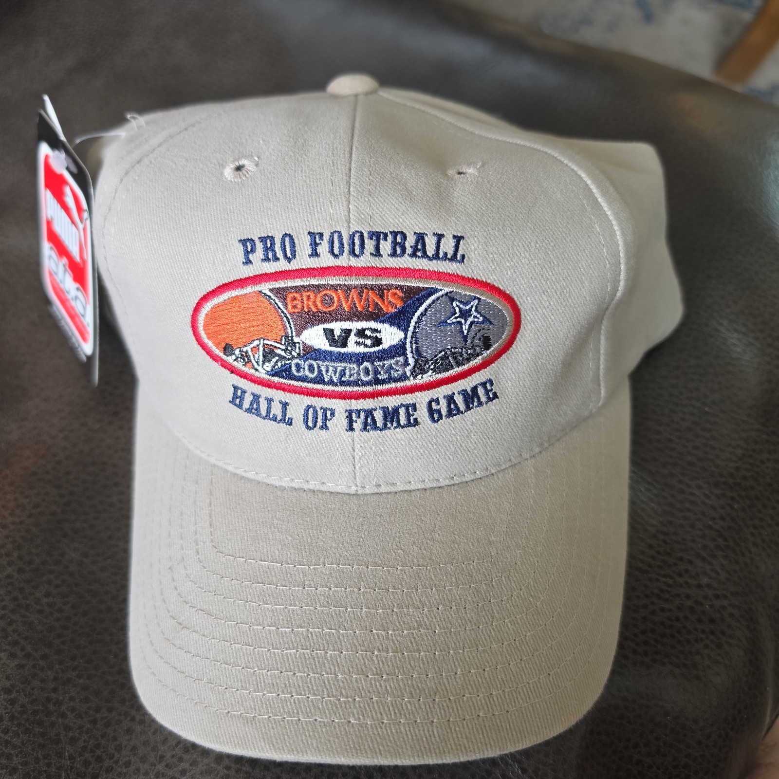 Vintage 1999 NFL Hall of Fame Game Hat Browns vs Cowboys Puma Deadstock NWT
