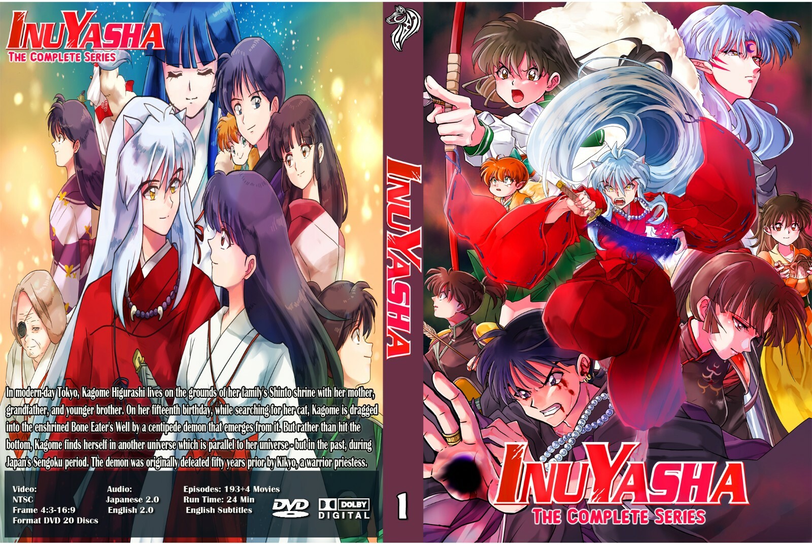 InuYasha The Complete Series+ 4 Movies Dual Audio English/Japanese-English Subs InuYasha The Complete Series+ 4 Movies Dual Audio English/Japanese-English Subs