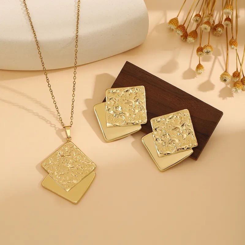 3pcs set european style golden 304 stainless steel irregular - Oman