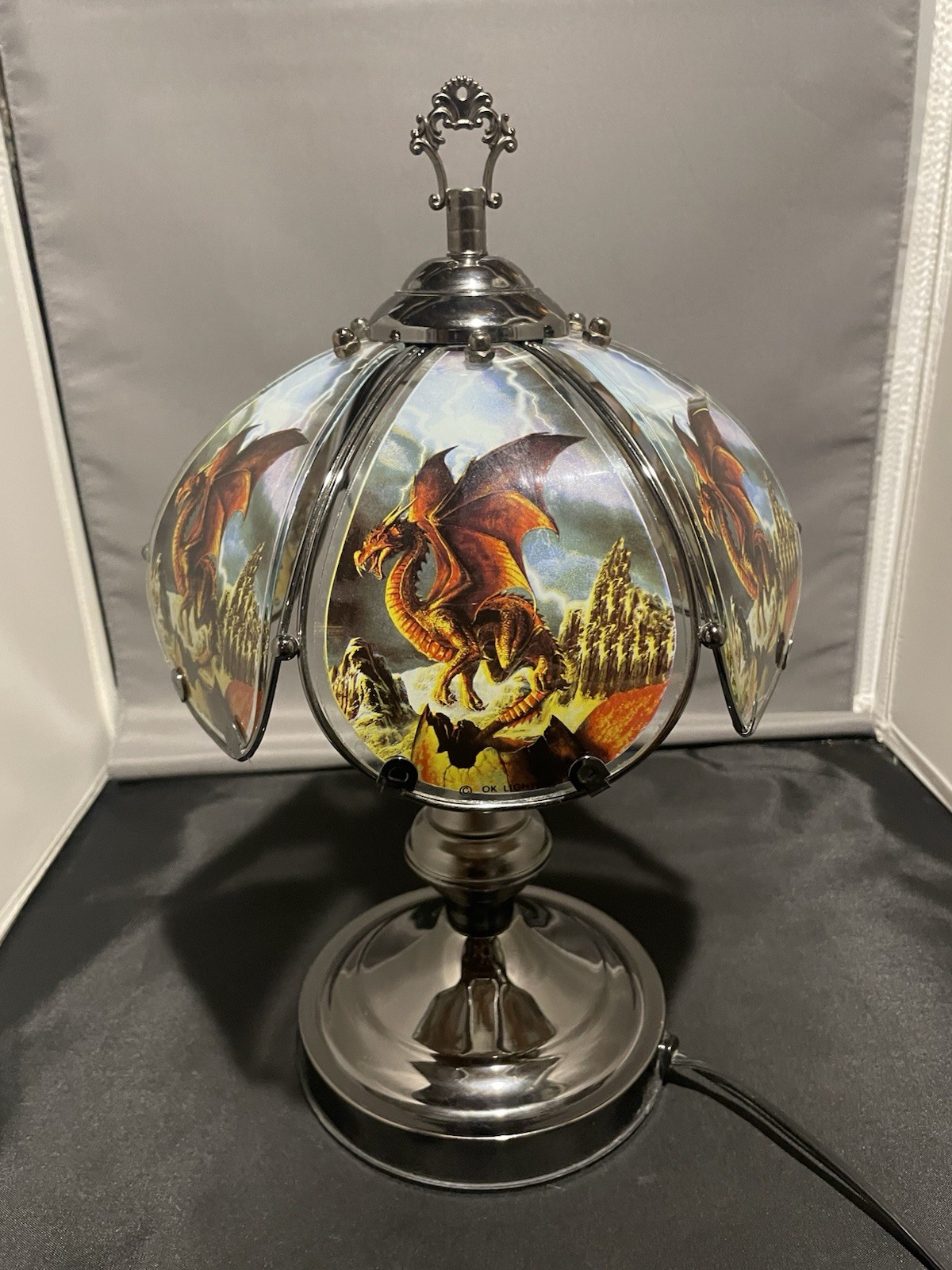 OK Lighting Vintage Dragon Design Touch Lamp Table Lamp 3 Brightnesses 14” Tall OK Lighting Vintage Dragon Design Touch Lamp Table Lamp 3 Brightnesses 14” Tall