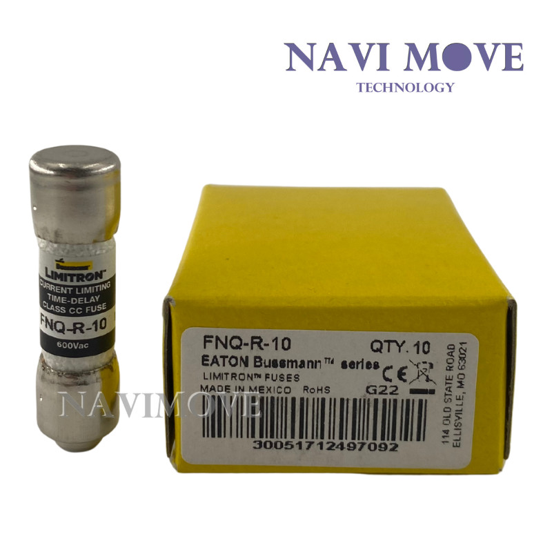 10PCS New Genuine BUSSMANN FNQ-R-10 10A 600V Time Delay Fuse Shipped From US 10PCS New Genuine BUSSMANN FNQ-R-10 10A 600V Time Delay Fuse Shipped From US