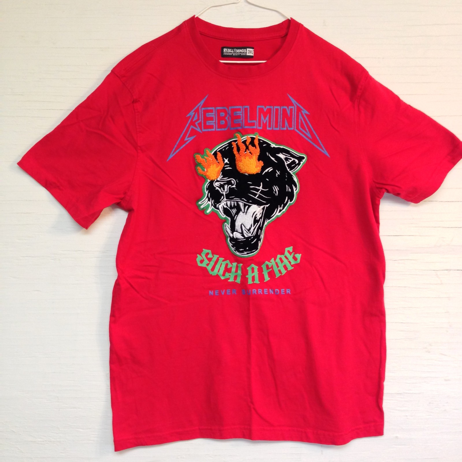 Rebel Minds Men’s 3XL Black Panther Graphic Red T-Shirt Streetwear Rebel Minds Men’s 3XL Black Panther Graphic Red T-Shirt Streetwear