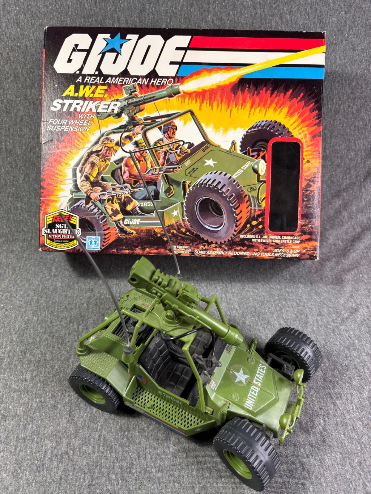 Vintage 1985 GI Joe Awe Striker complete with box