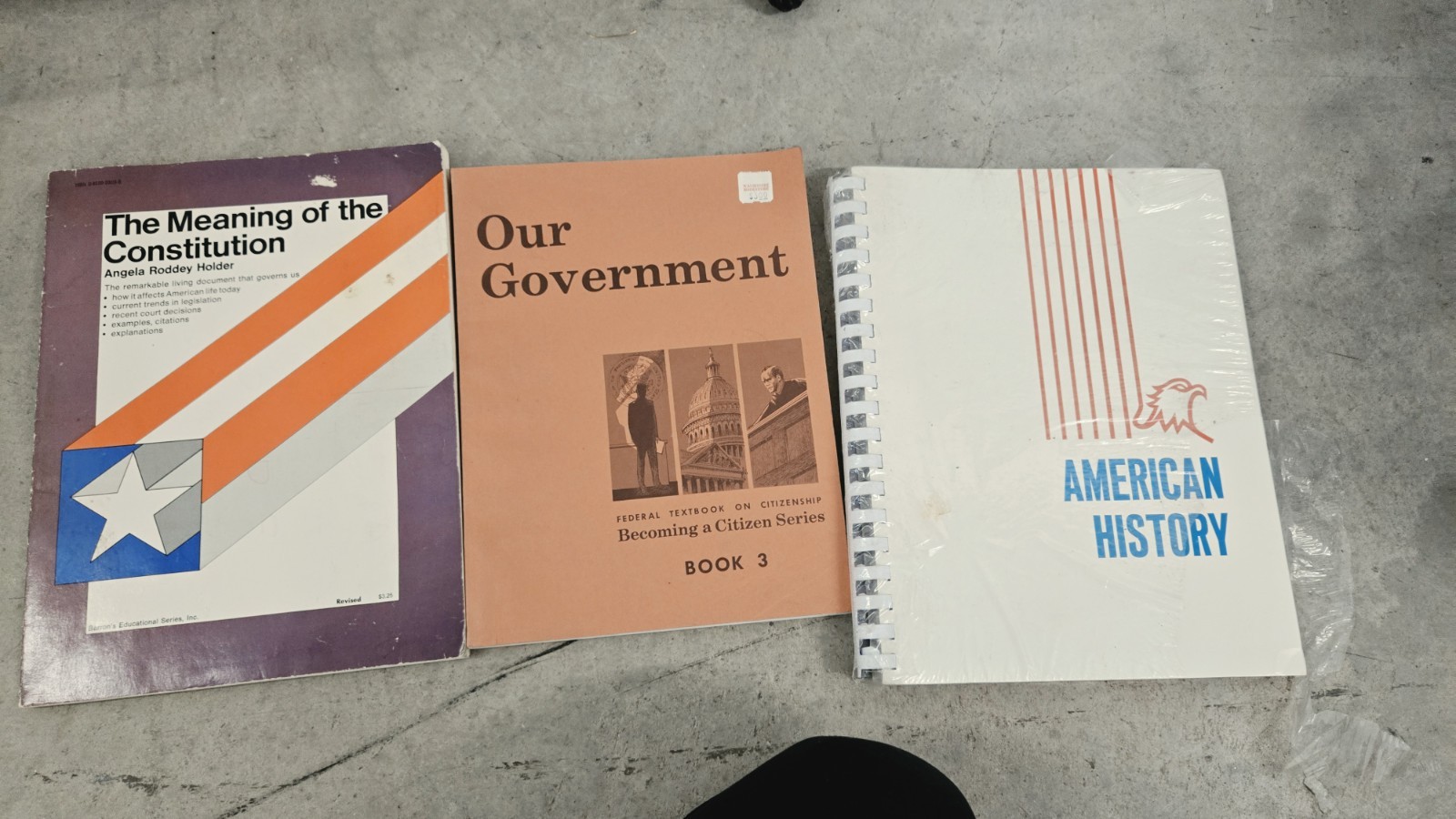 Vintage Americana School Books Lot of 3 History Classroom Decor Staging Vintage Americana School Books Lot of 3 History Classroom Decor Staging