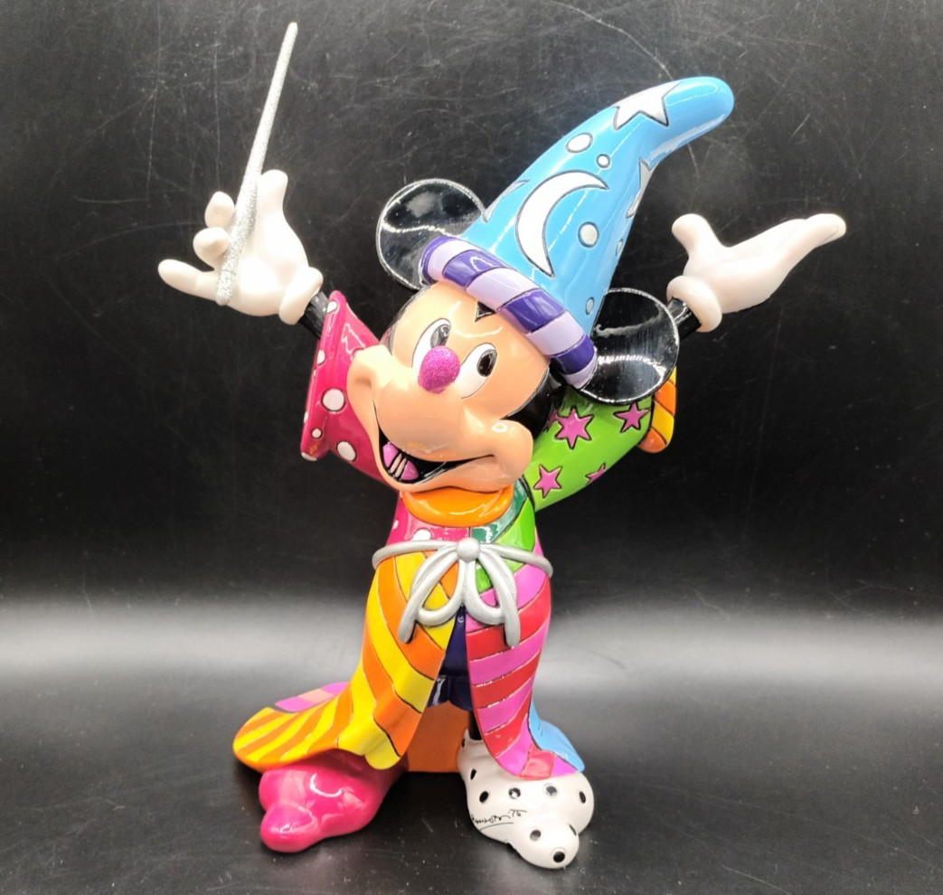 Disney Britto Sorcerer Mickey Fantasia Figurine 4030815 Romero Britto Enesco