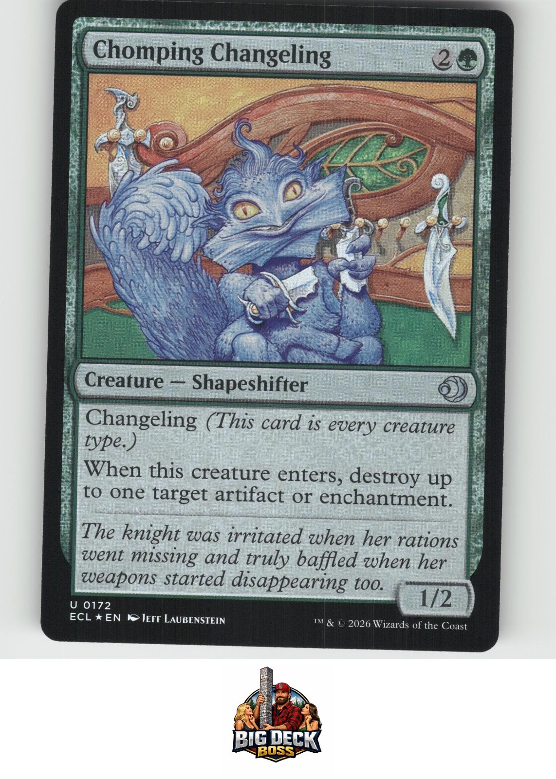 Chomping Changeling Lorwyn Eclipsed Uncommon 172 Foil MTG Near Mint