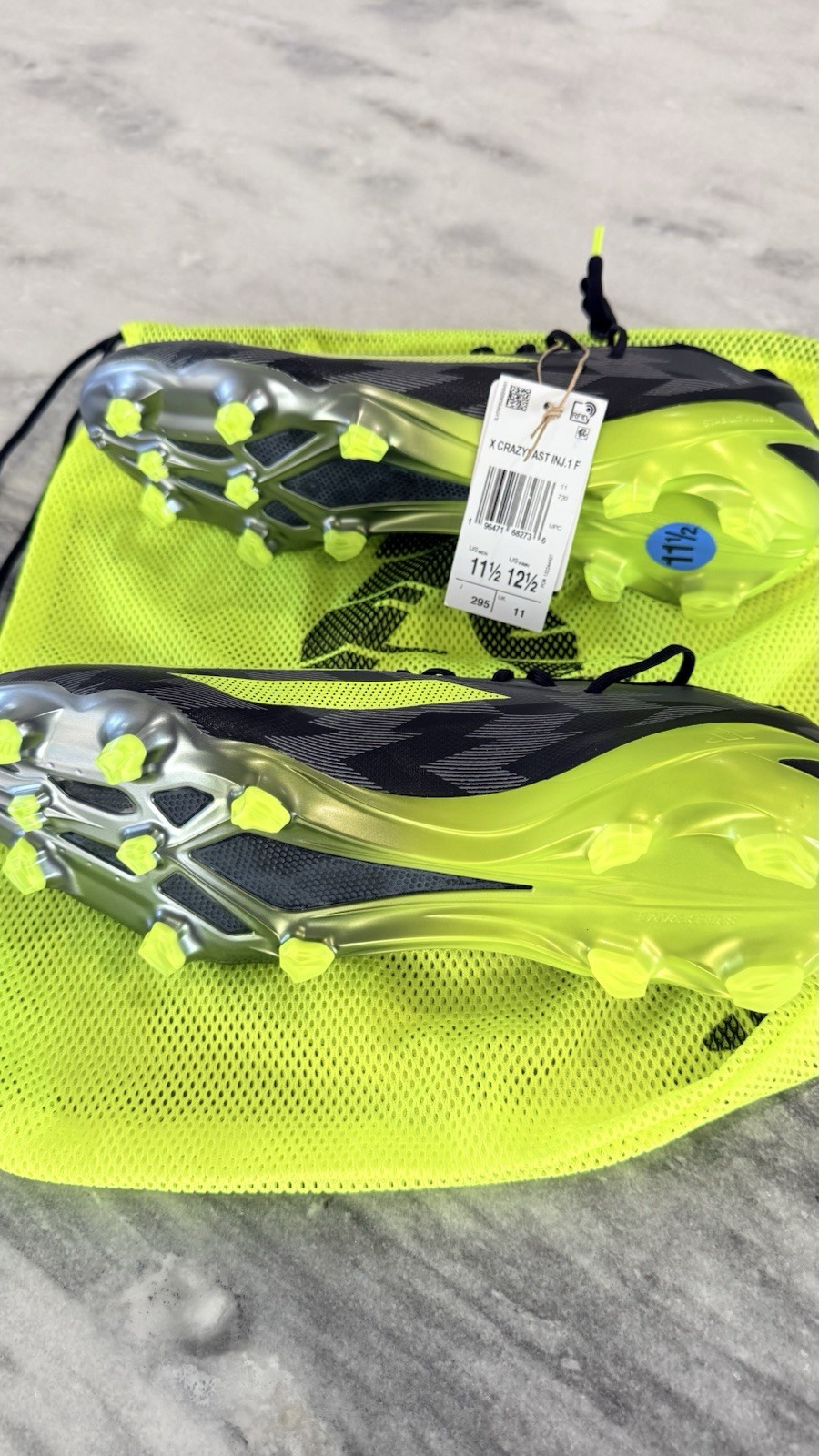 adidas X Crazyfast Injection.1 FG IG0670 Soccer Cleats Men 11.5 NEW Tags Bag