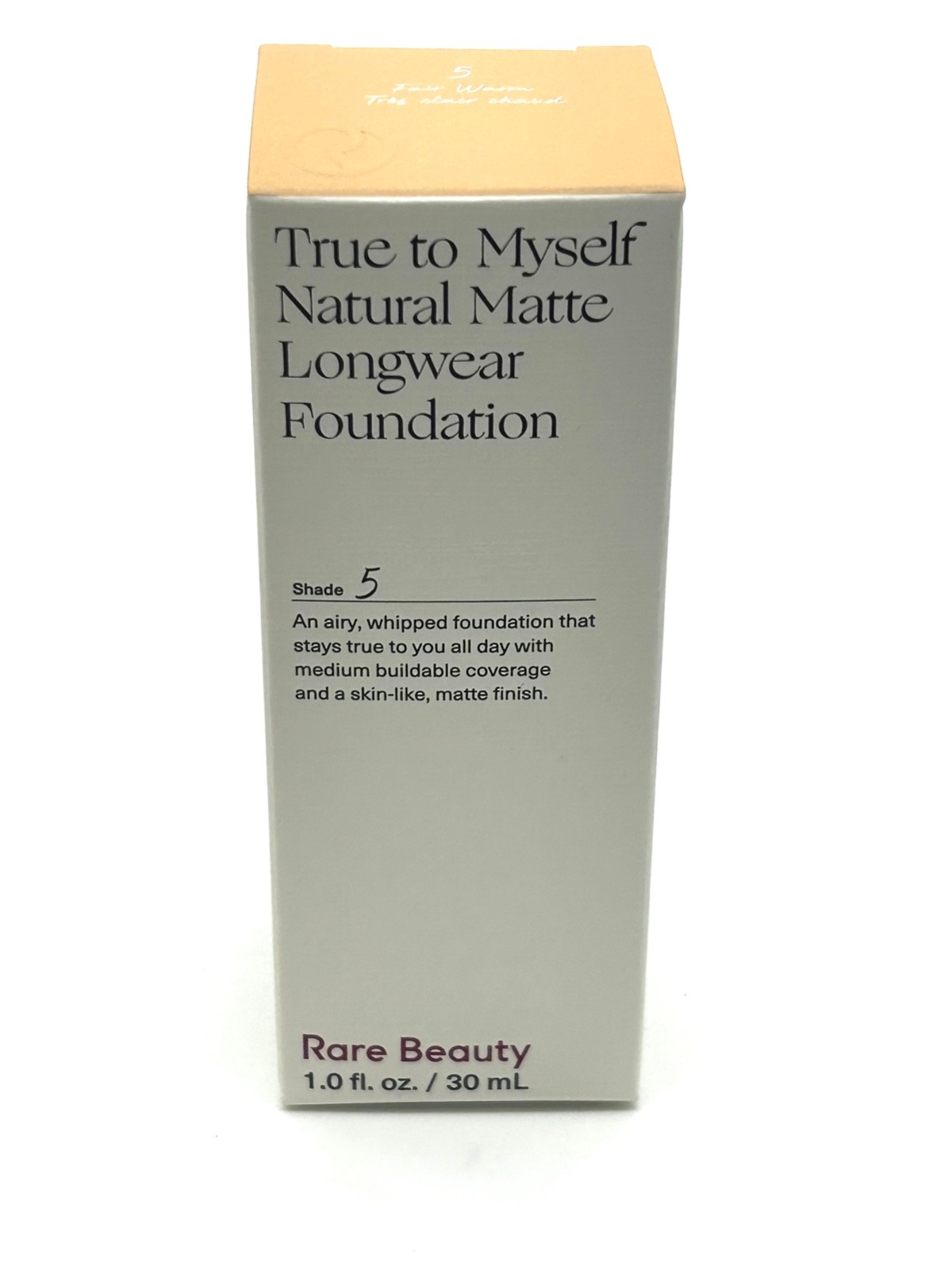 RARE BEAUTY True To Myself Natural Matt Longwear Foundation Shade 5 1oz RARE BEAUTY True To Myself Natural Matt Longwear Foundation Shade 5 1oz