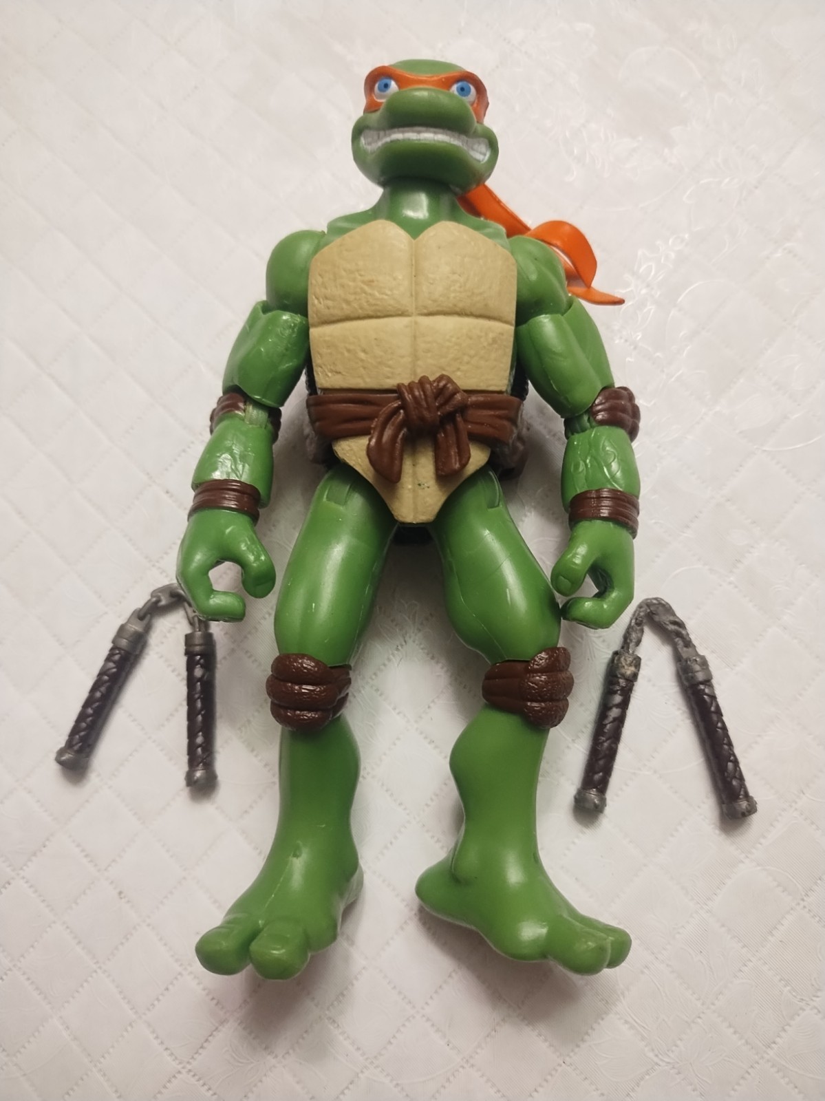 2007 Playmates Teenage Mutant Ninja Turtles TMNT - Michelangelo W/ Weapons RARE