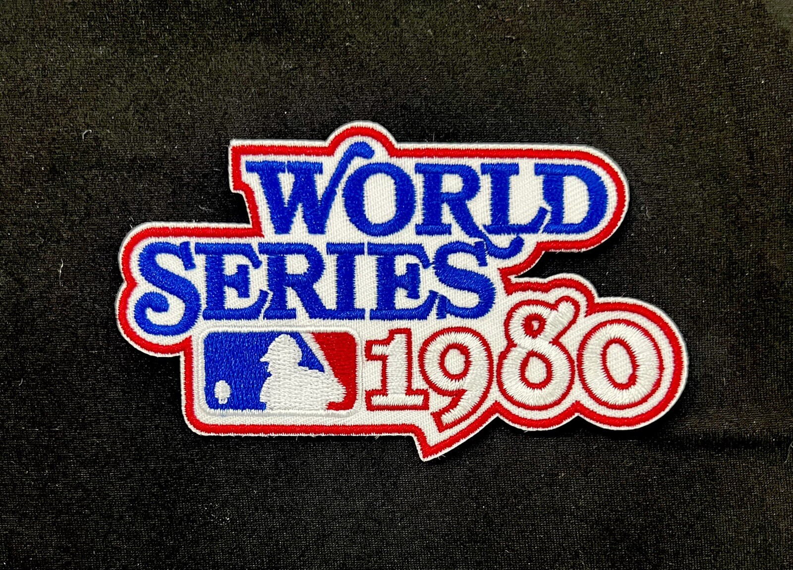 1980 Philadelphia Phillies vs. KC Royals World Series Patch Official Sew On Iron