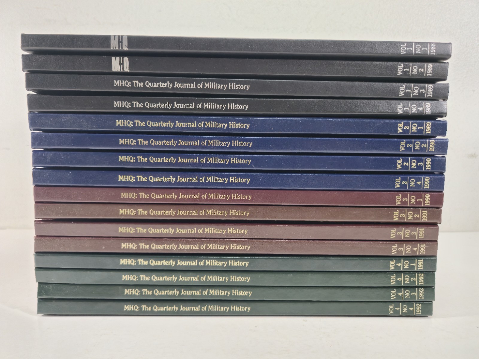 MHQ The Quarterly Journal of Military History Volumes 1–4 / 16 Hardcover Books