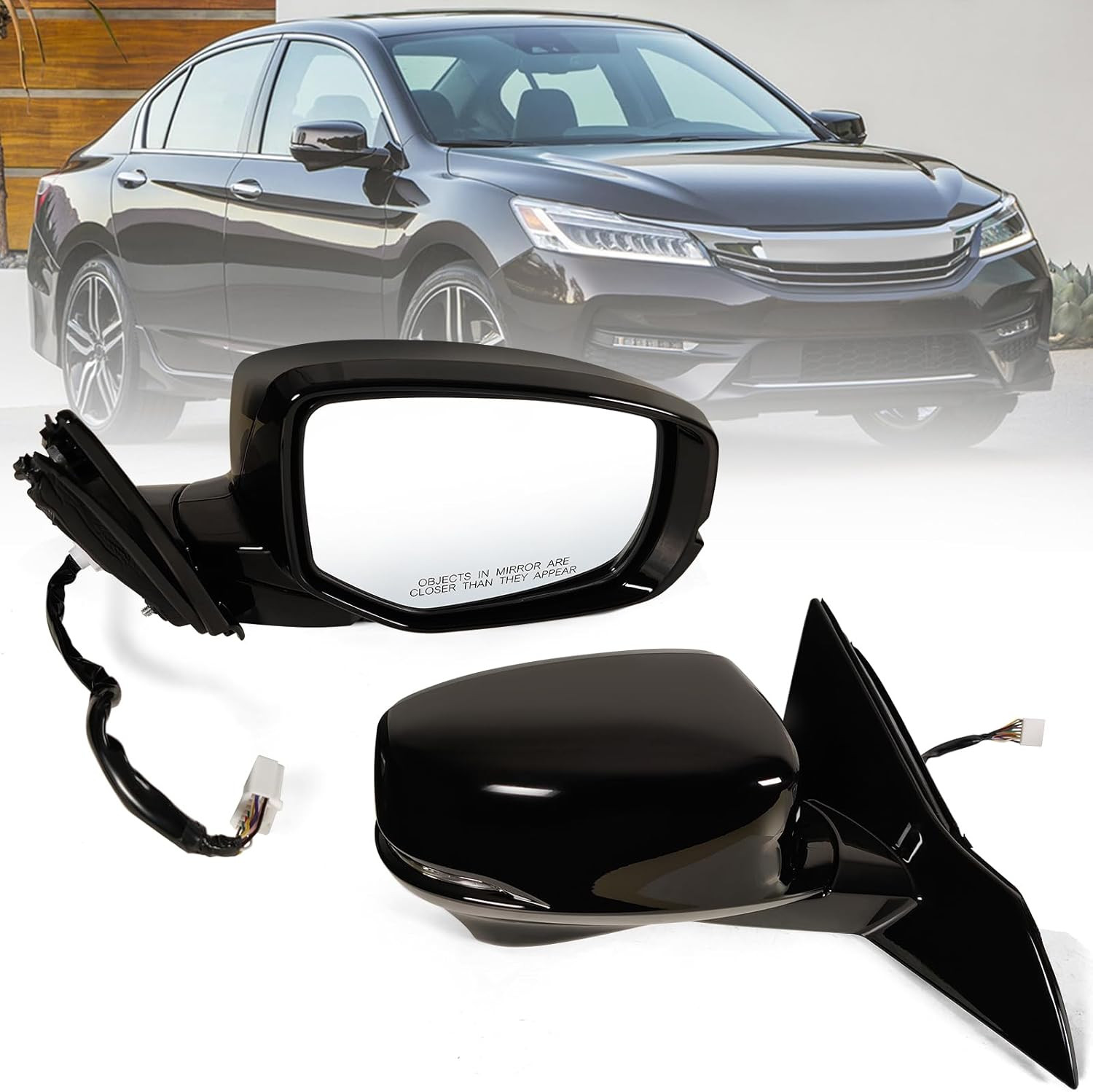 2013-2017 Honda Accord Right Passenger Side Mirror–Compatible Replacement 2013-2017 Honda Accord Right Passenger Side Mirror–Compatible Replacement