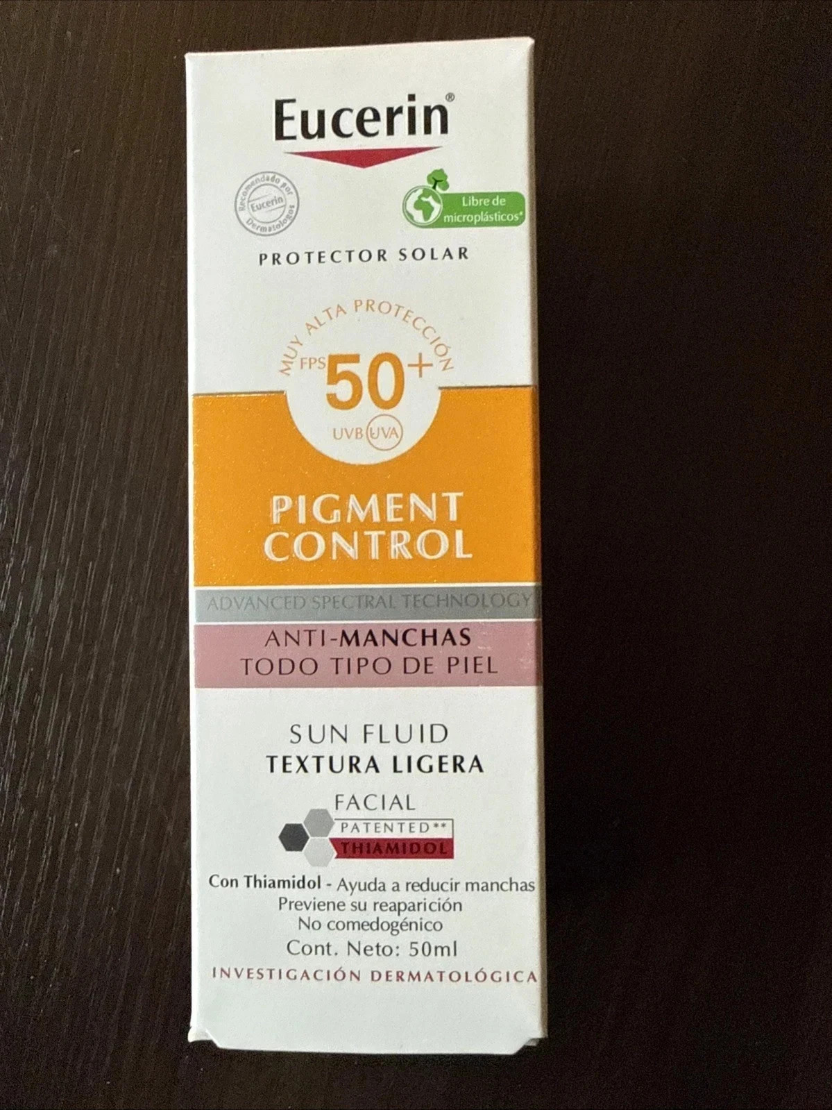 New Eucerin Sun Fluid Pigment Control SPF50+ 50ml...