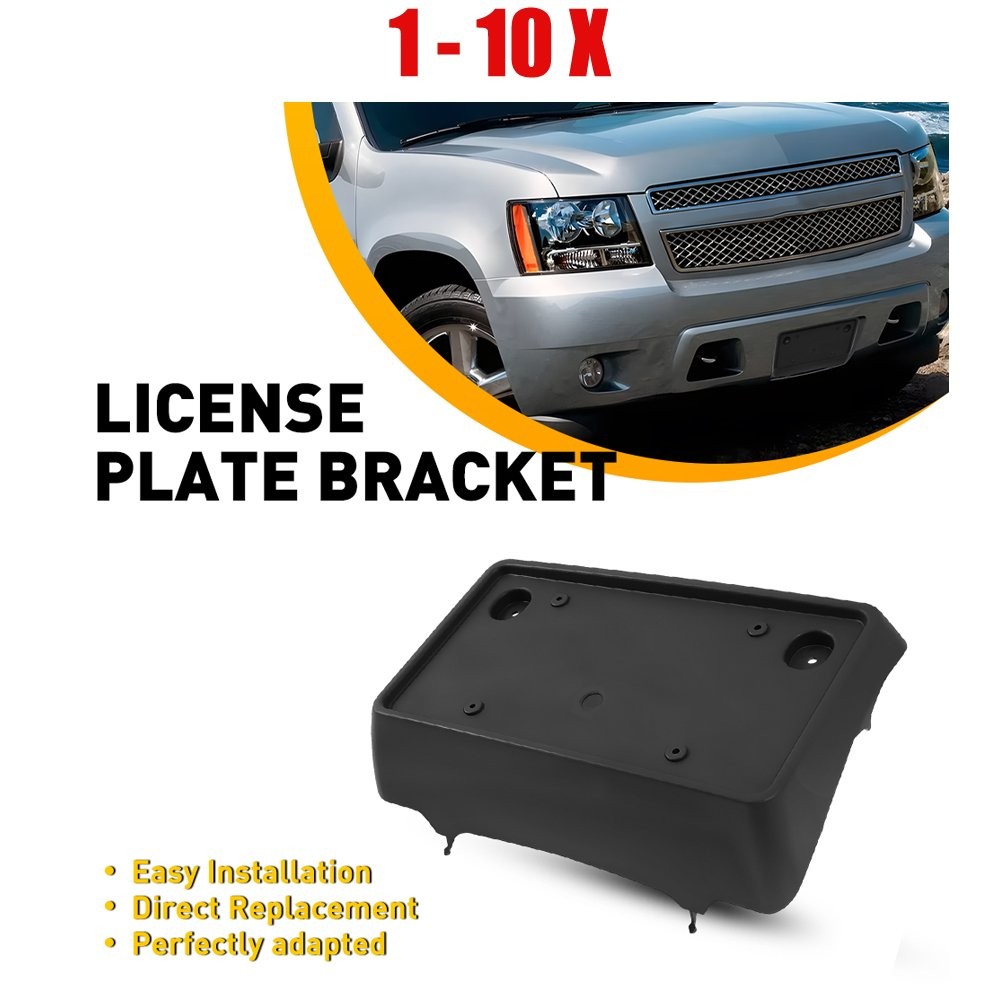 1-10X Front License Plate Holder Support Bracket for 2007-14 Chevy Suburban 1500