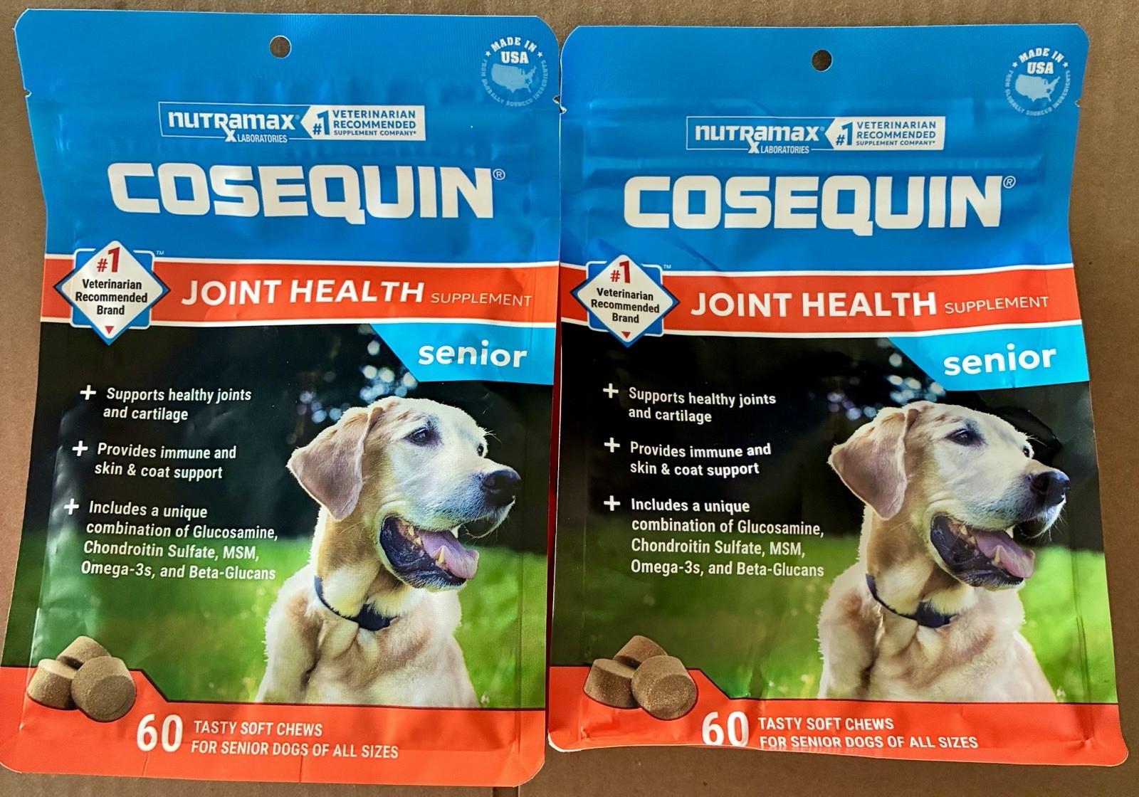 Nutramax Cosequin 2 Bags Joint Health Supplement For Senior Dogs 120 Chews 2028