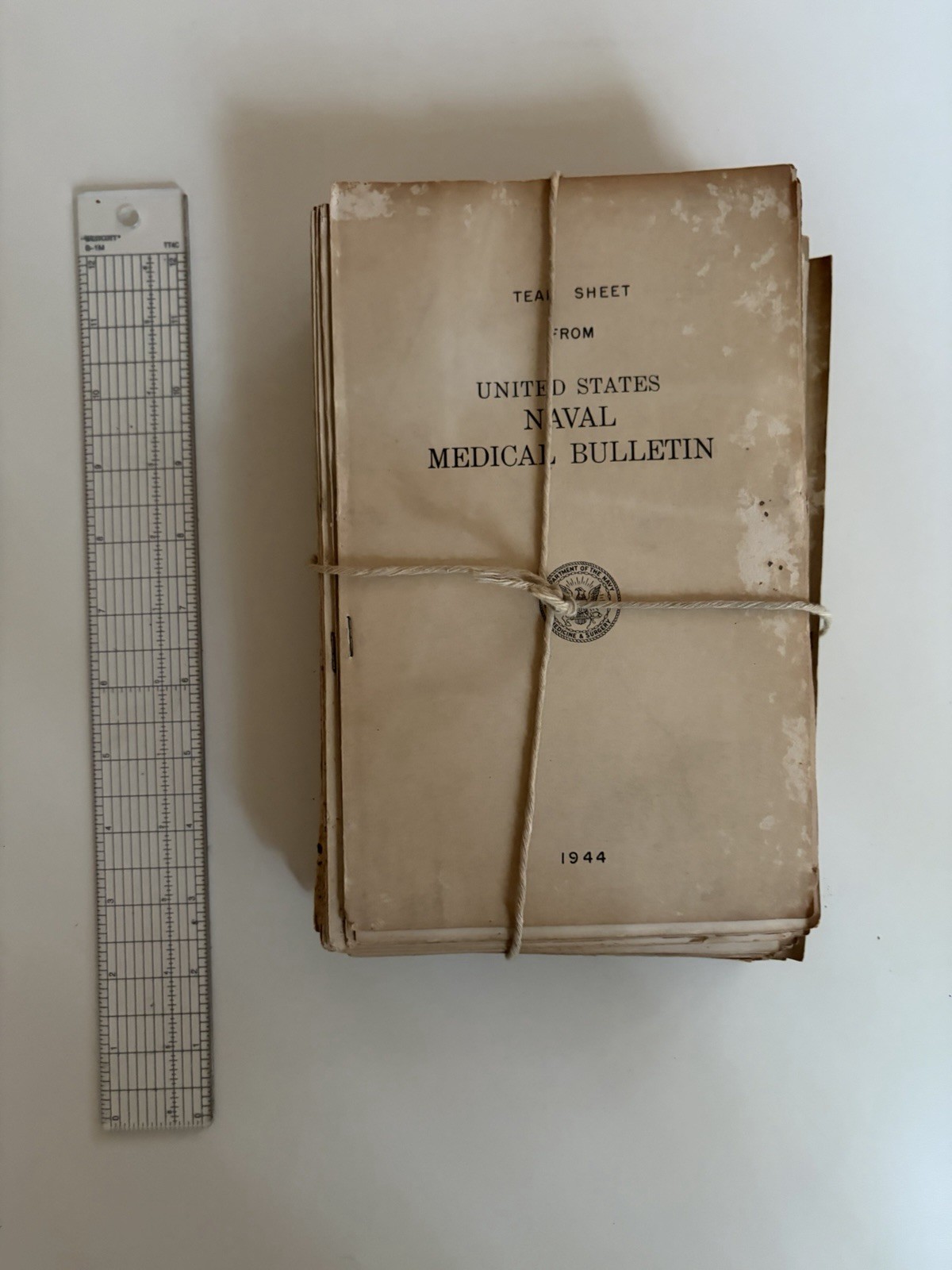 1944 WWII U.S. Naval Medical Bulletin Original Tear Sheets Lot of 30