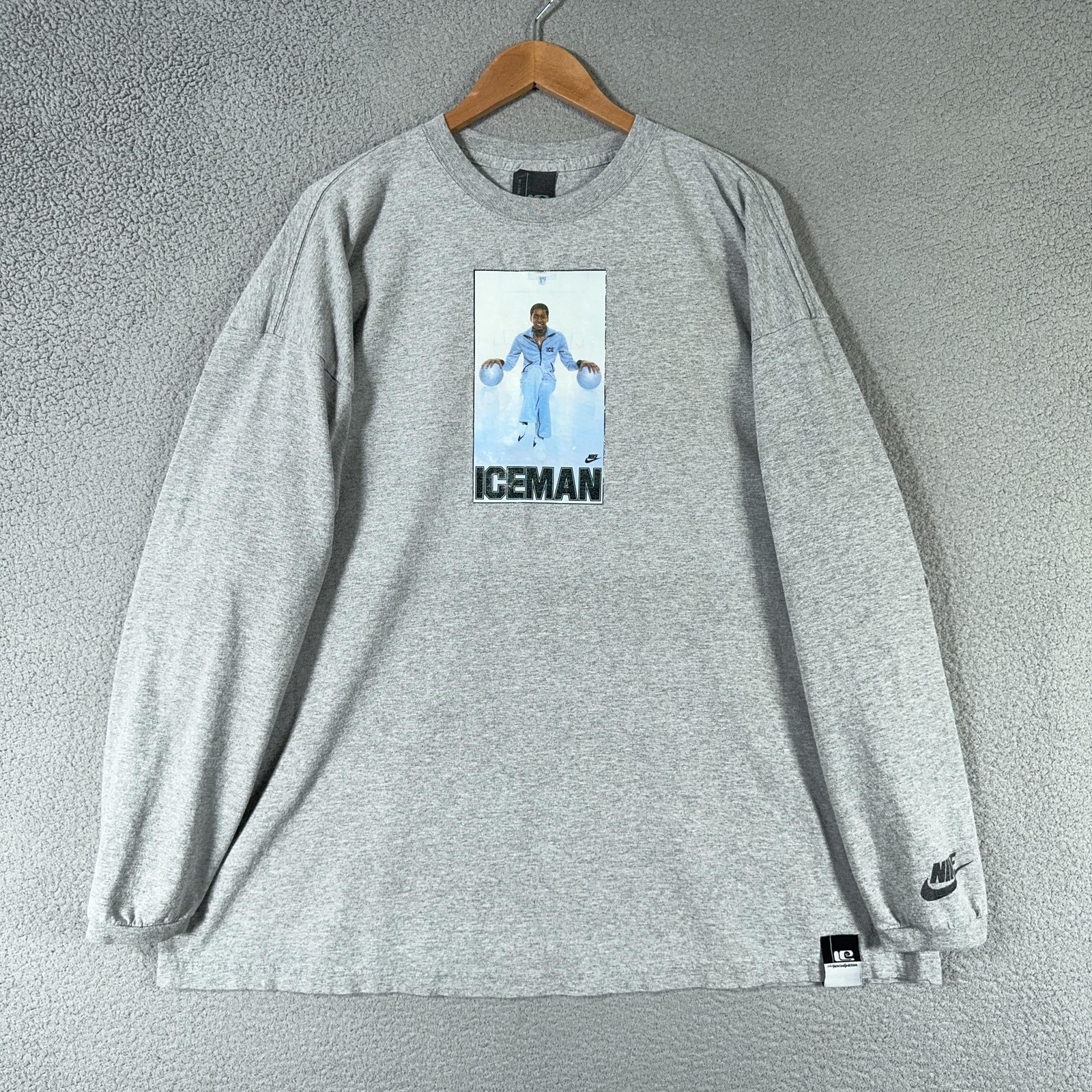 Vintage 90s Nike Iceman George Gervin Shirt Men 3XL Graphic Limited Edition Rare