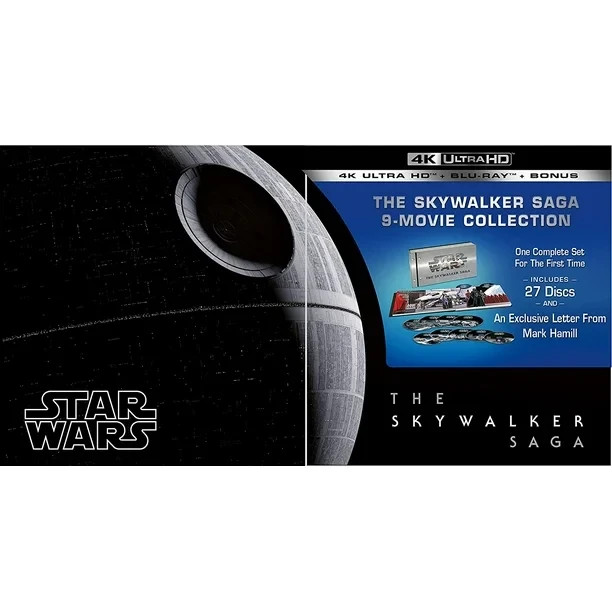 Star Wars Skywalker Saga Complete 9-Movie 4K UHD Blu-ray Digital Book Box Set