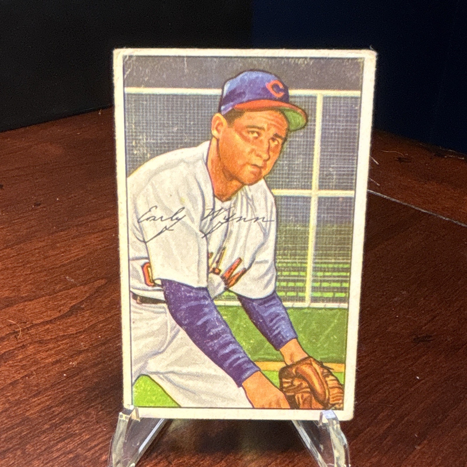 1952 Bowman Early Wynn Cleveland Indians #142