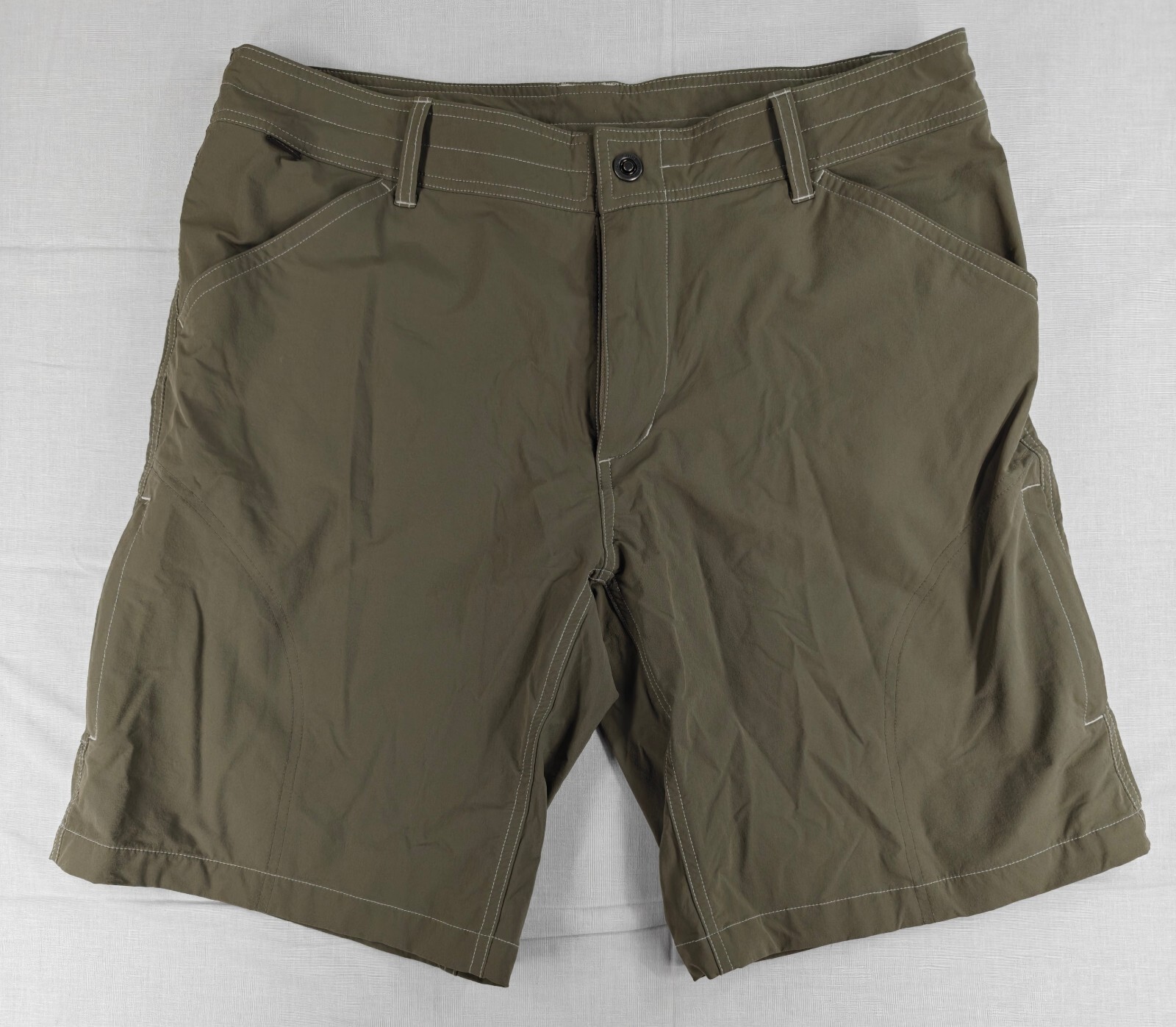 Kuhl Men’s 38 Khaki Outdoor Hiking Cargo Utility Shorts Technical