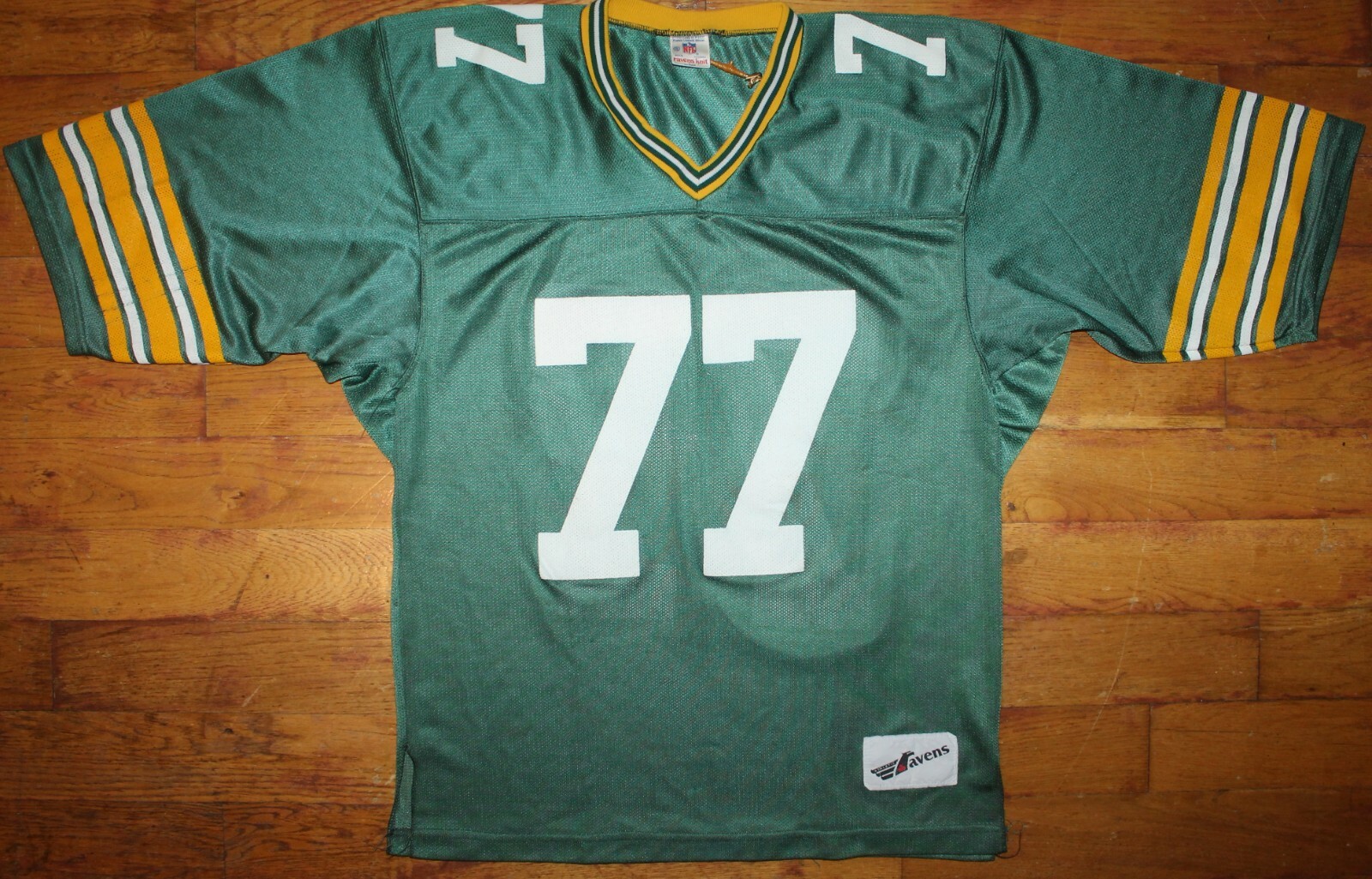 BNWOT Vintage 1989-92 Ravens Knit Green Bay Packers #77 Tony Mandarich Jersey BNWOT Vintage 1989-92 Ravens Knit Green Bay Packers #77 Tony Mandarich Jersey