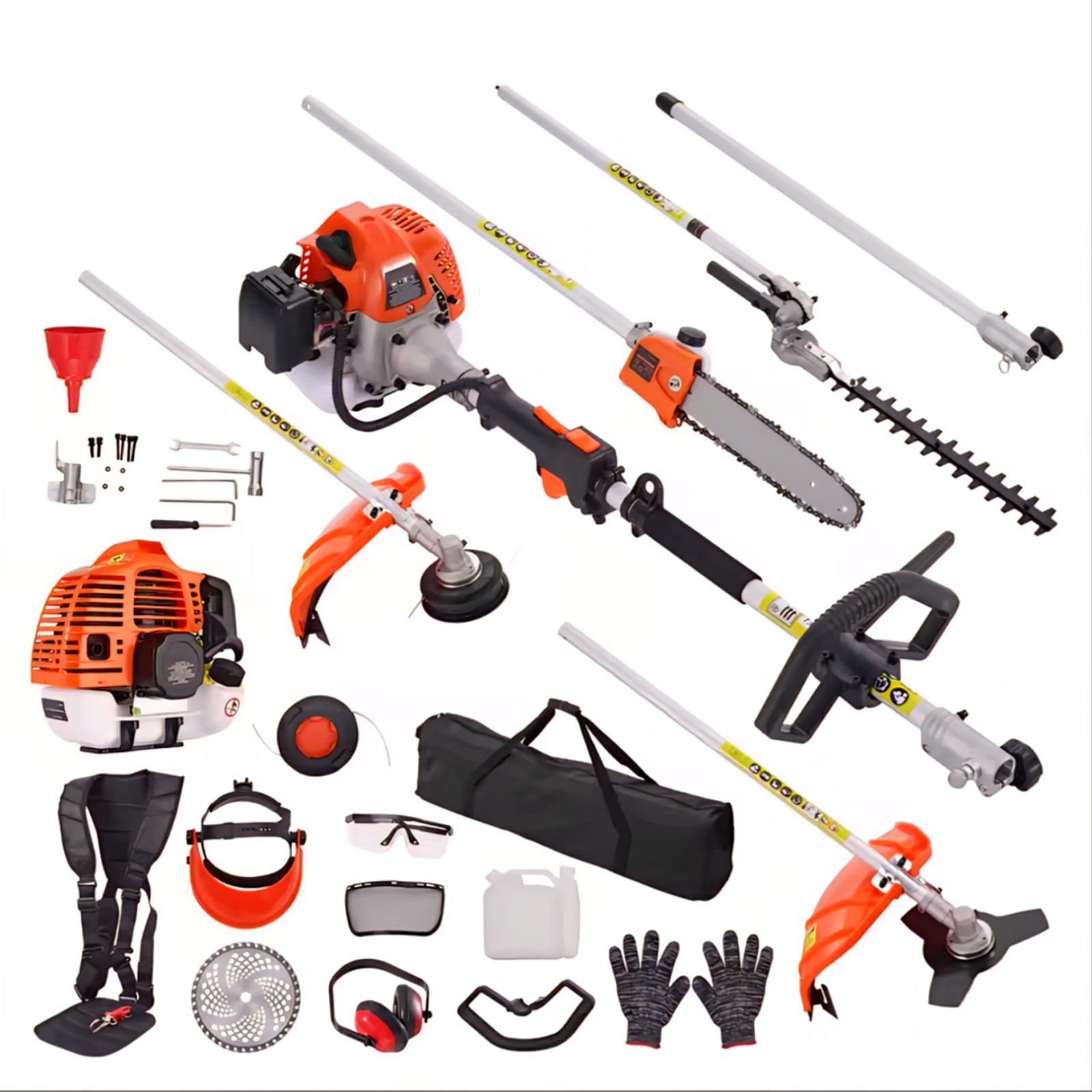 VEVOR 52CC 6‑in‑1 Gas Trimmer Set – Hedge, Saw, Weed & Brush Cutter VEVOR 52CC 6‑in‑1 Gas Trimmer Set – Hedge, Saw, Weed & Brush Cutter