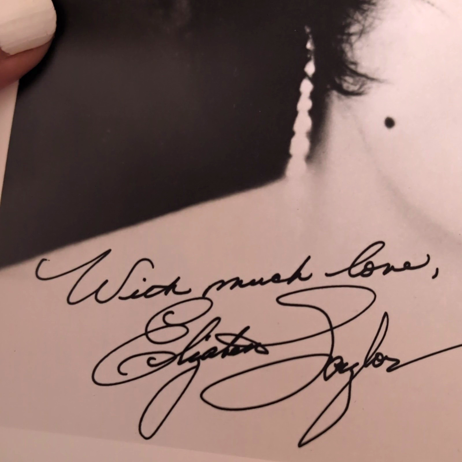 Elizabeth Taylor Signed Original Photograph Firooz Zahedi ©1996 Inscribed Elizabeth Taylor Signed Original Photograph Firooz Zahedi ©1996 Inscribed