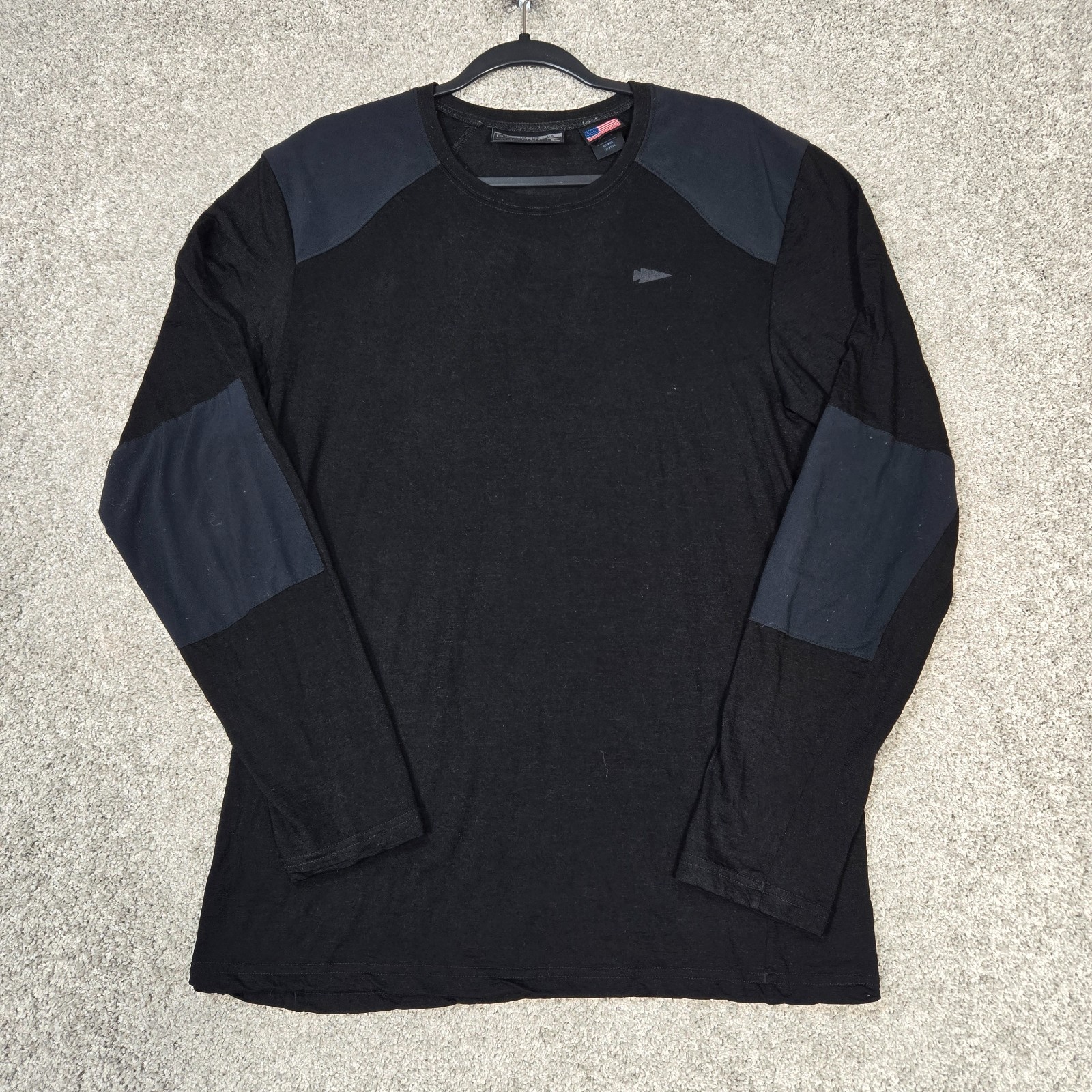 GORUCK 24/7 Merino wool Tee Mens Large Black Long Sleeve Rucking Shirt USA Made GORUCK 24/7 Merino wool Tee Mens Large Black Long Sleeve Rucking Shirt USA Made