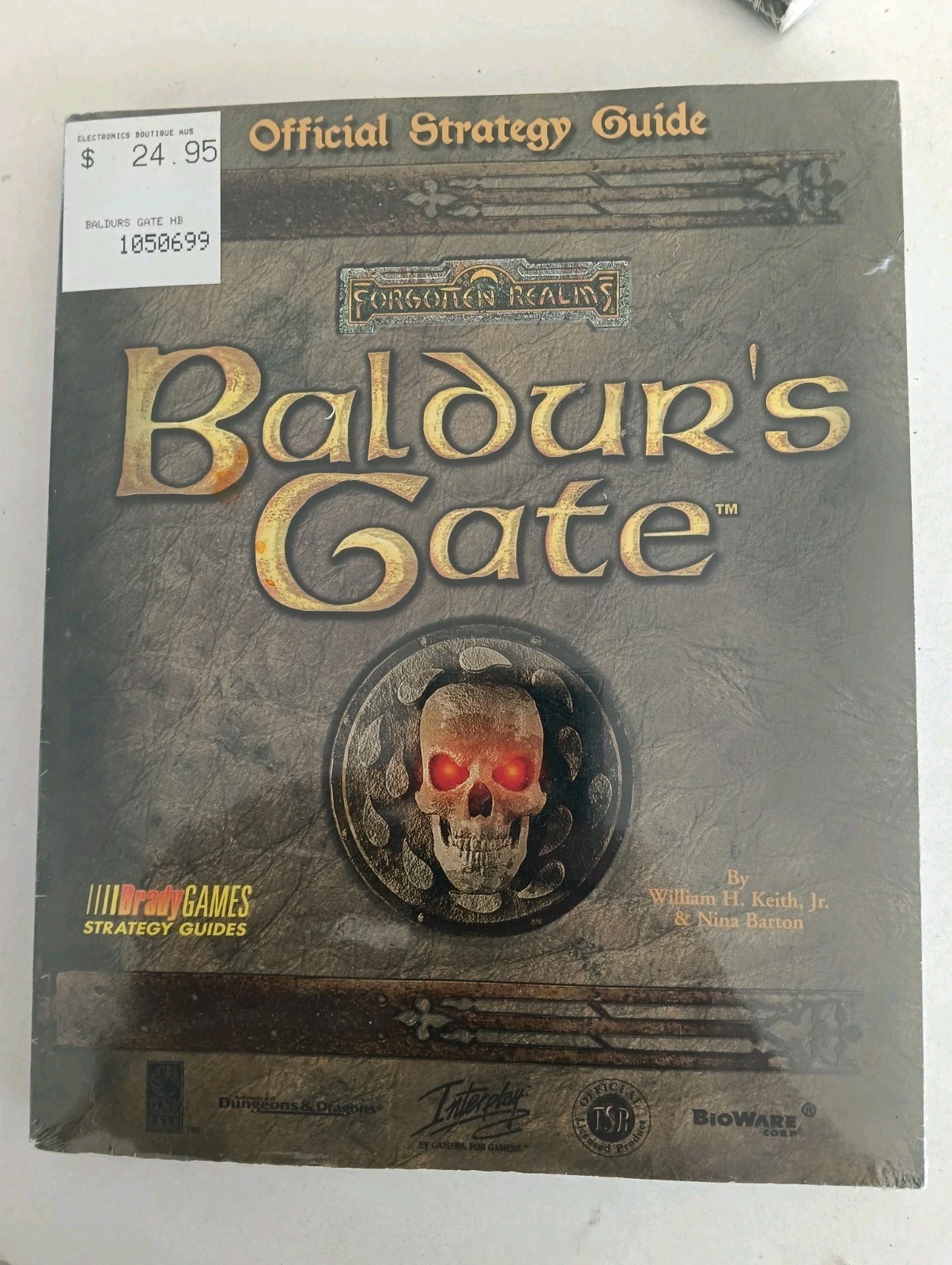 Baldur's Gate Official Strategy Guide 1998 BradyGames NEW SEALED Vintage PC